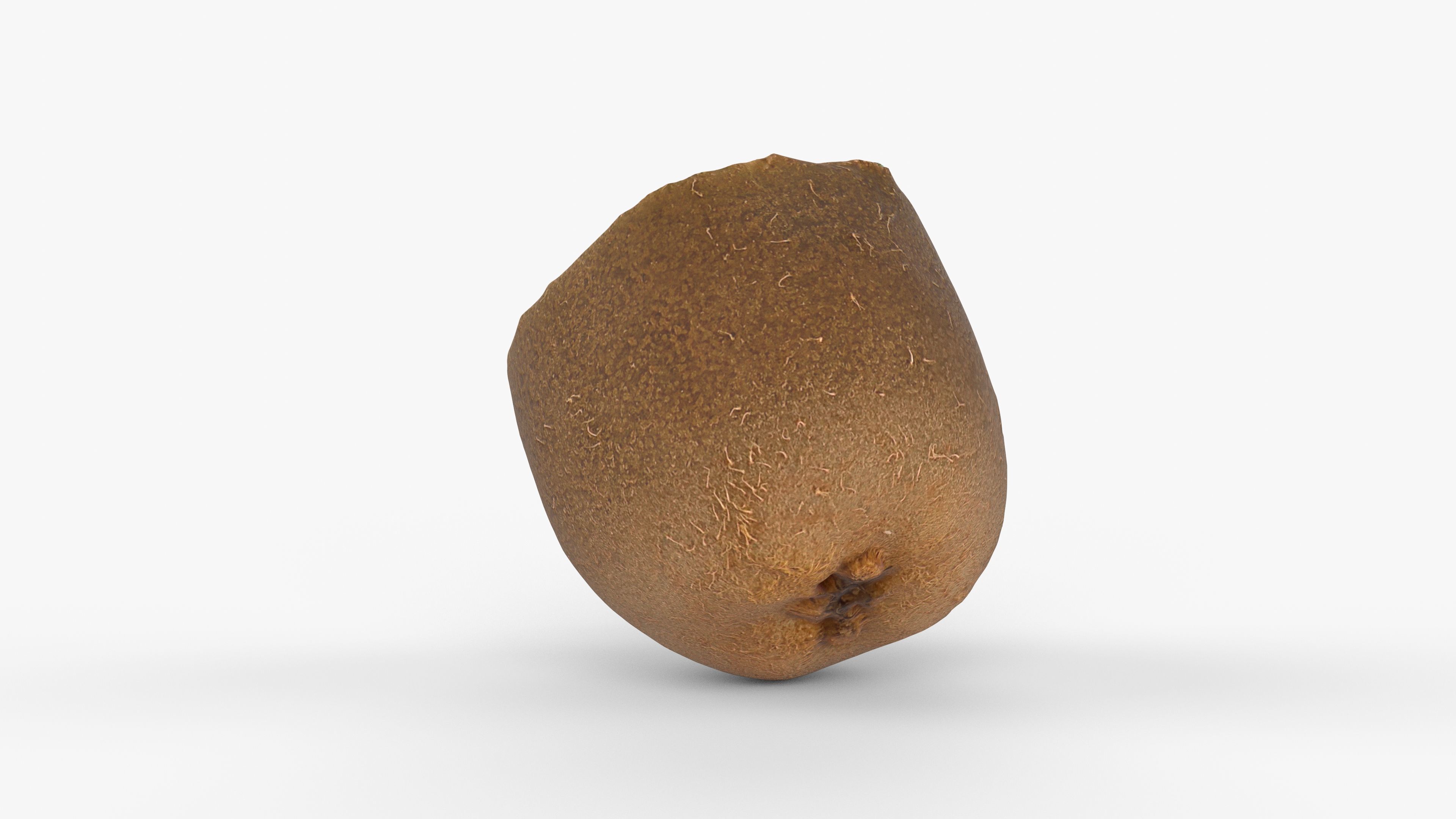 Photorealistic 3D scan half a kiwi Low-poly 3D model_7