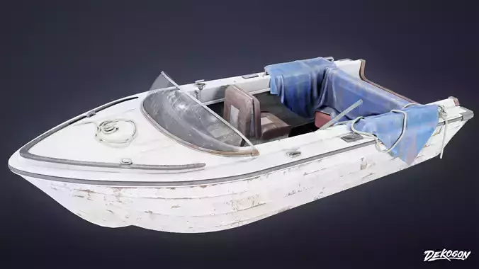 BOATYARD - Boat 24 - LOW POLY AND NANITE