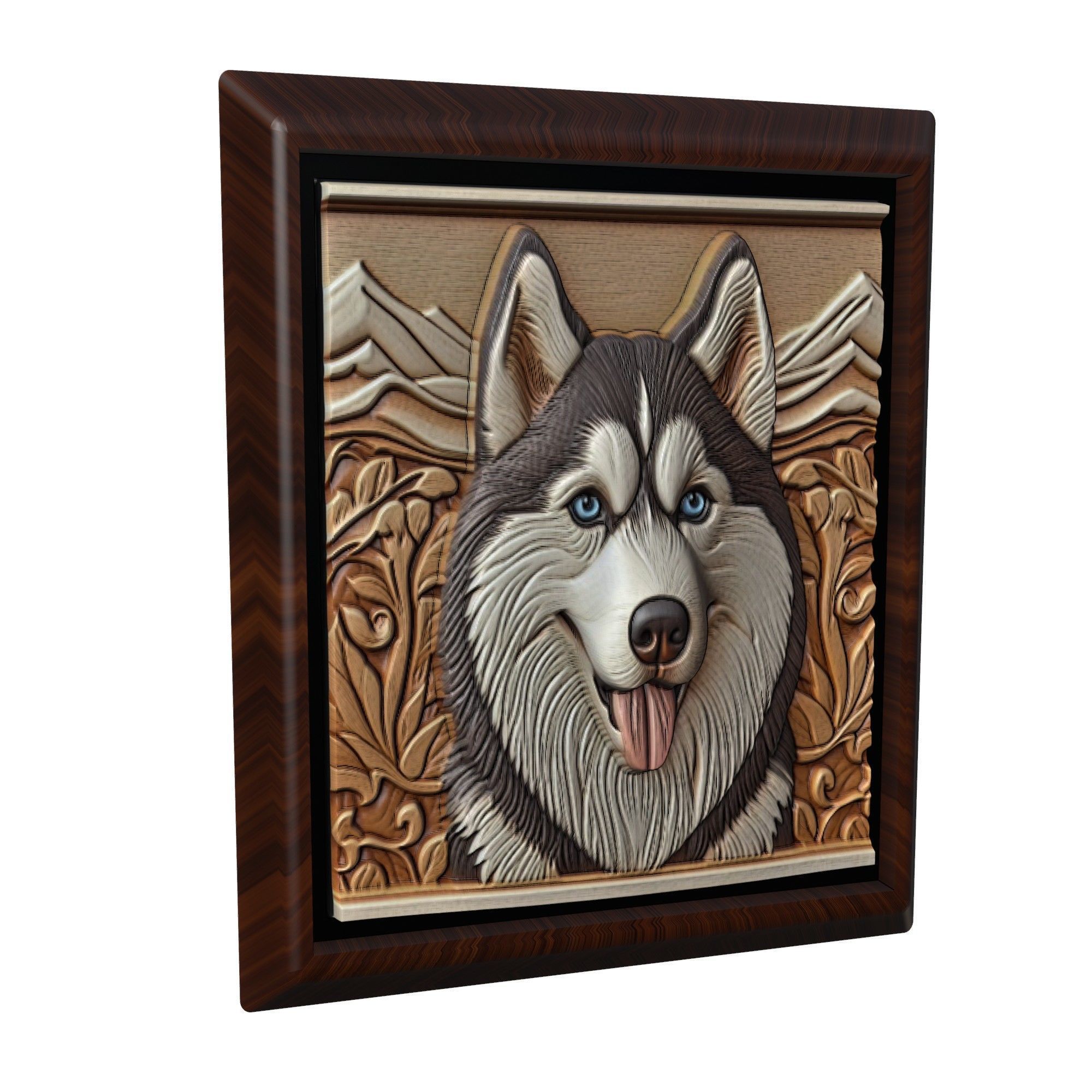 Dog Siberian Husky Animal 3D print model_1