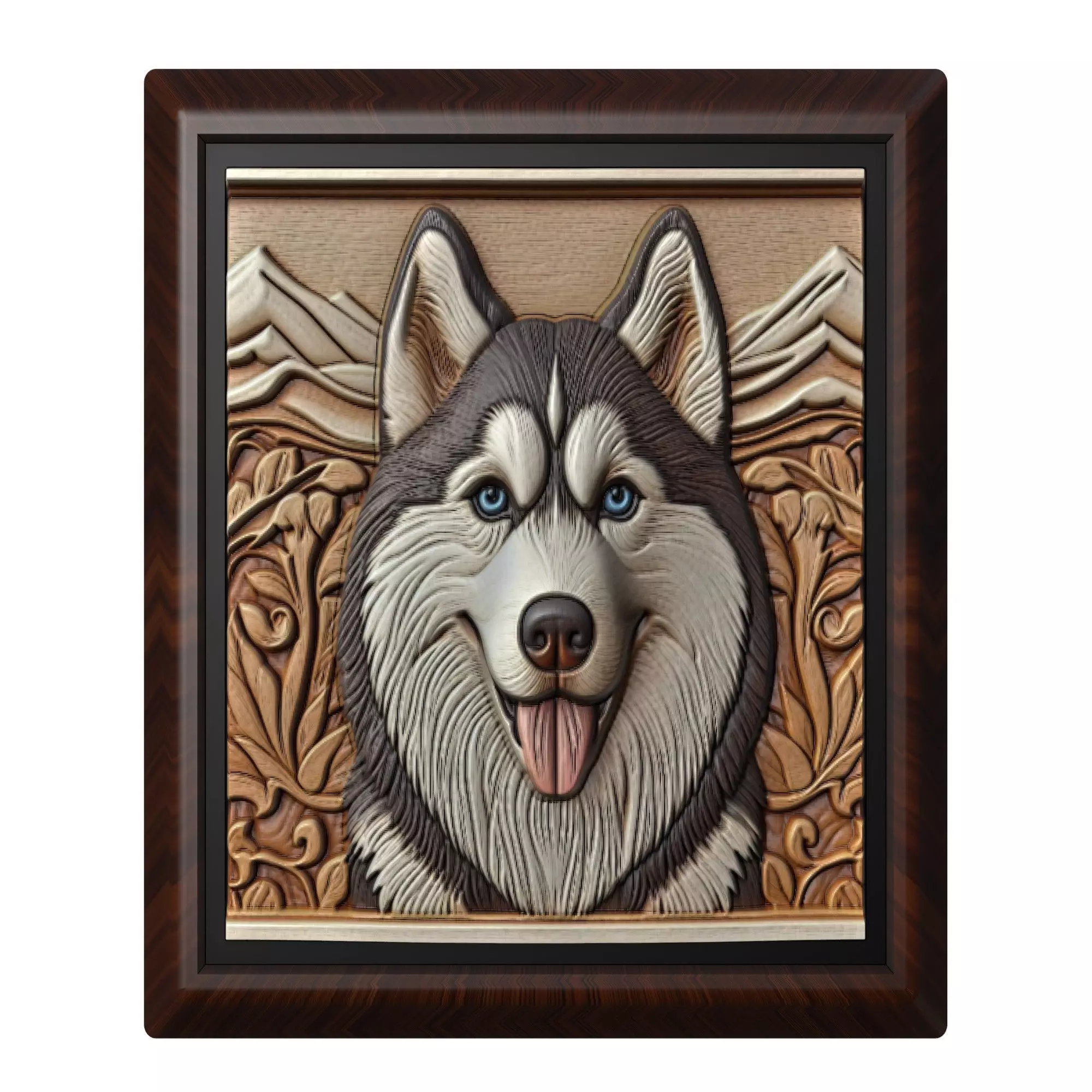 Dog Siberian Husky Animal 3D print model_0