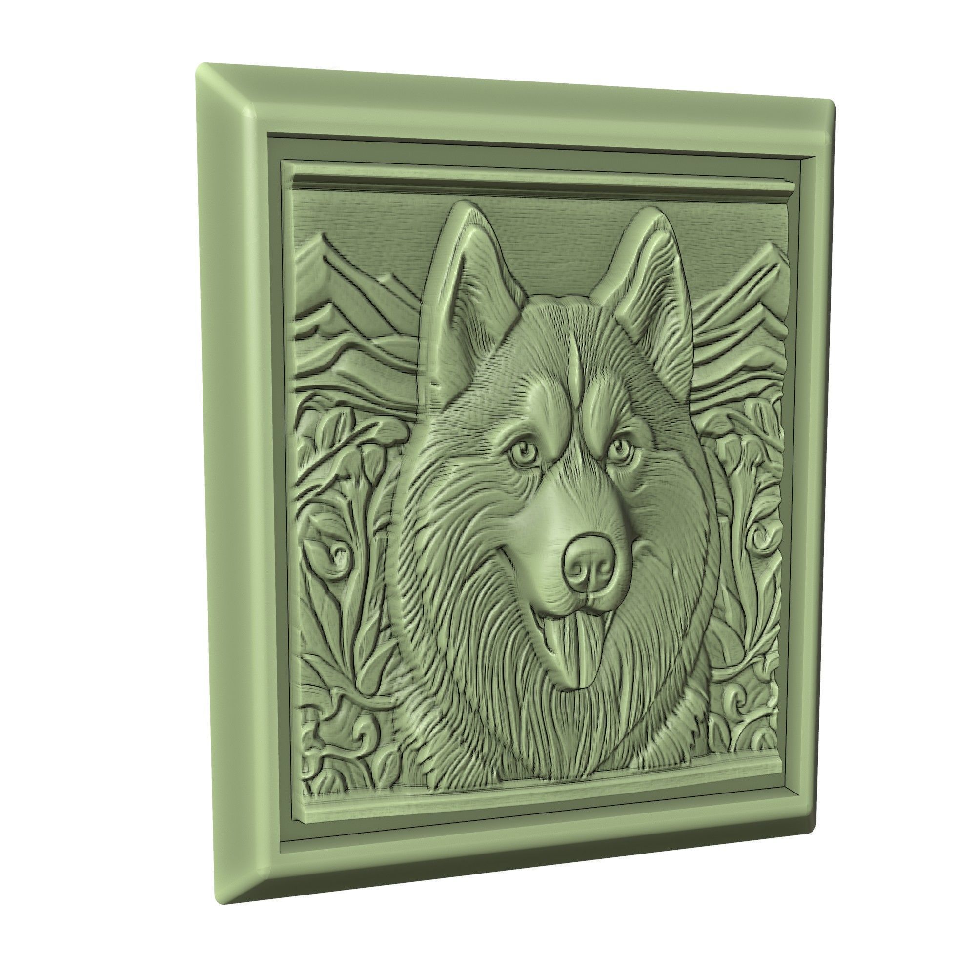 Dog Siberian Husky Animal 3D print model_3