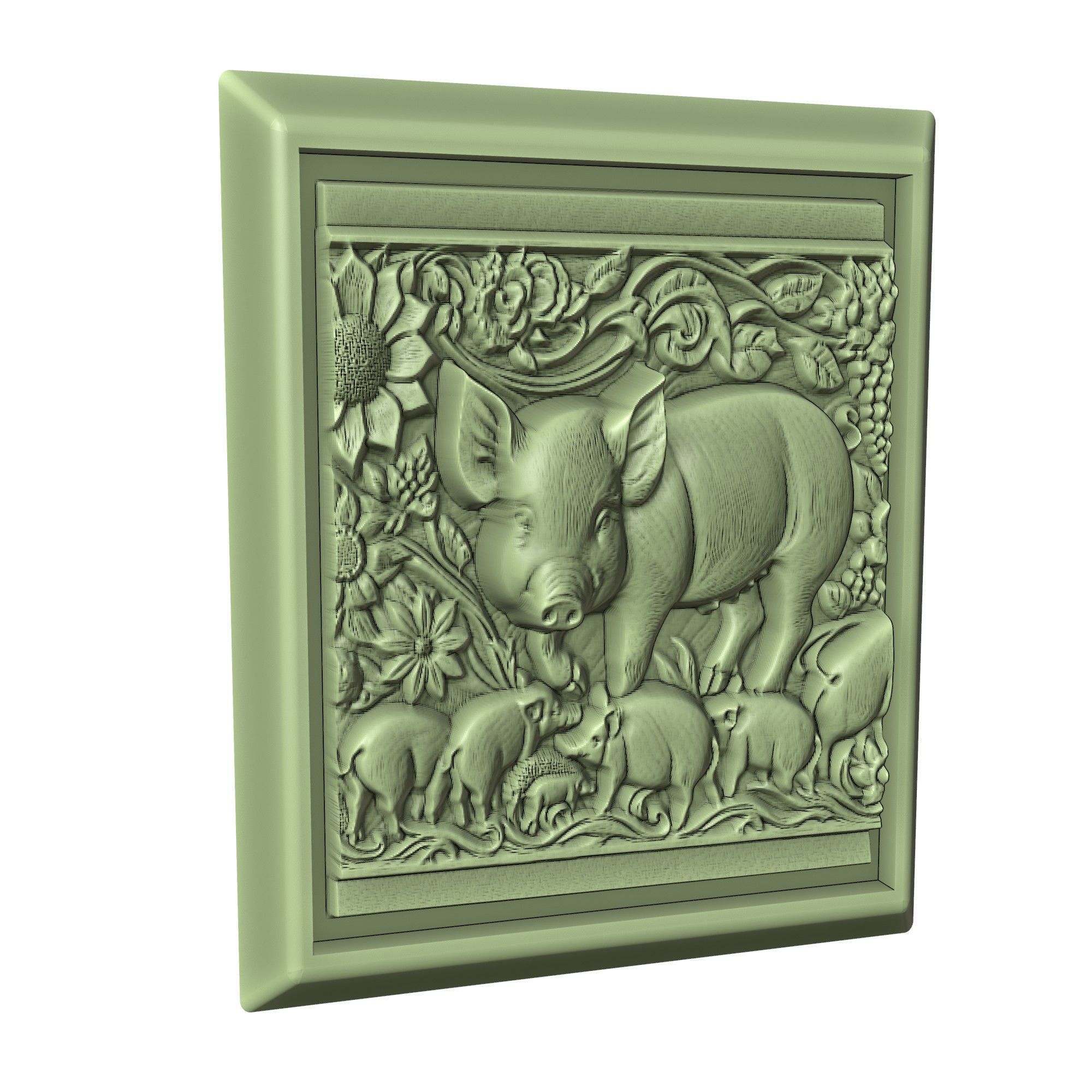 Pig Animal 3D print model_3