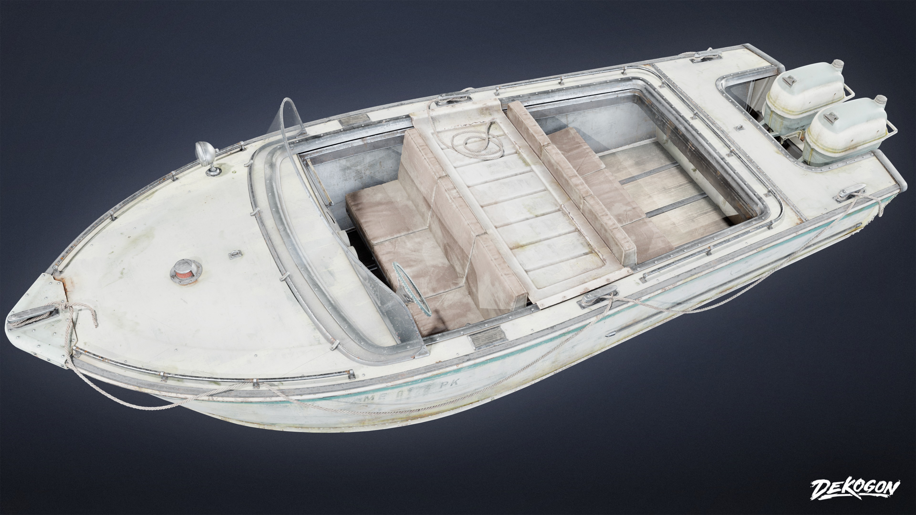 BOATYARD - Boat 25 - LOW POLY AND NANITE Low-poly 3D model_4
