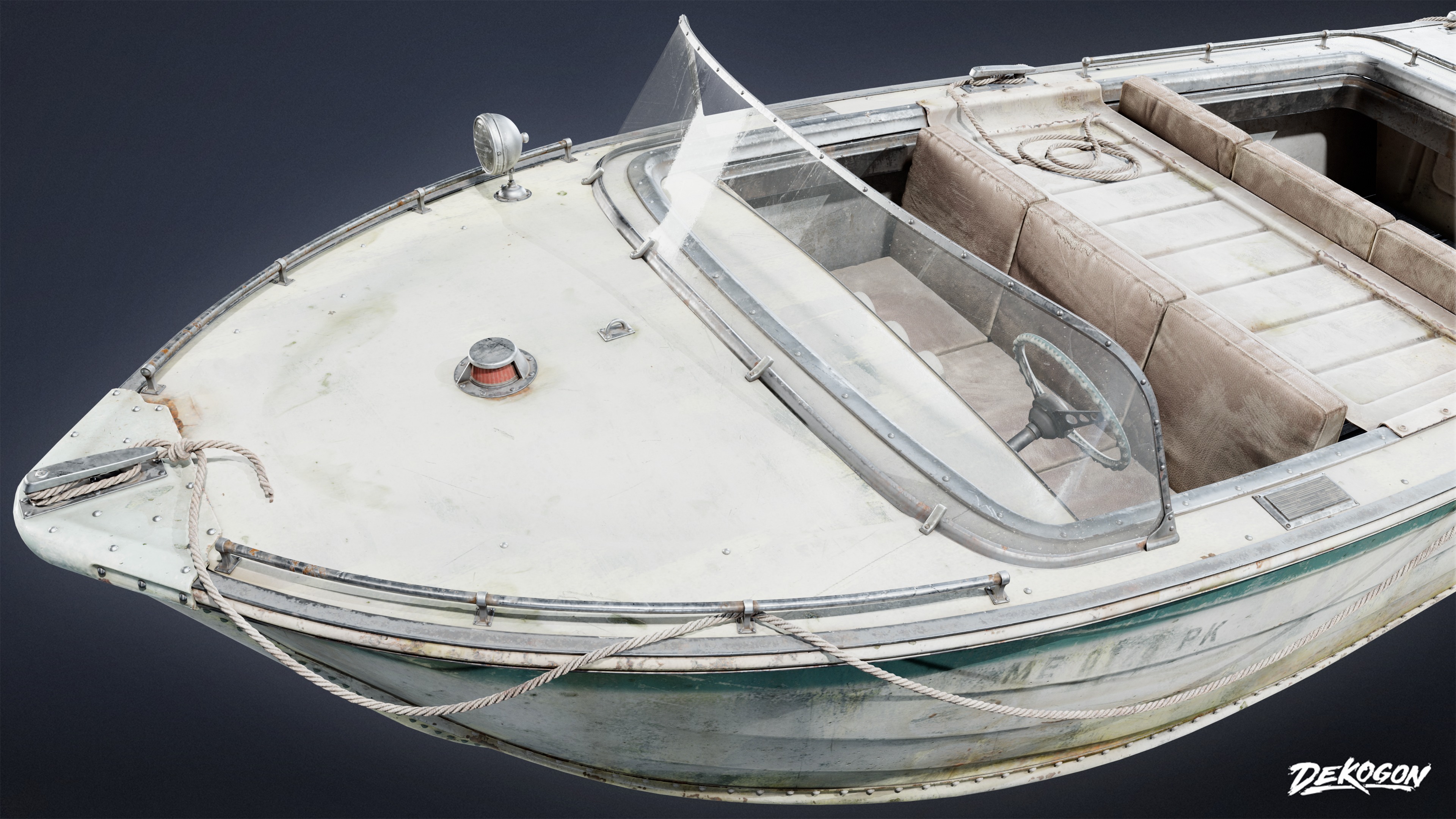 BOATYARD - Boat 25 - LOW POLY AND NANITE Low-poly 3D model_6