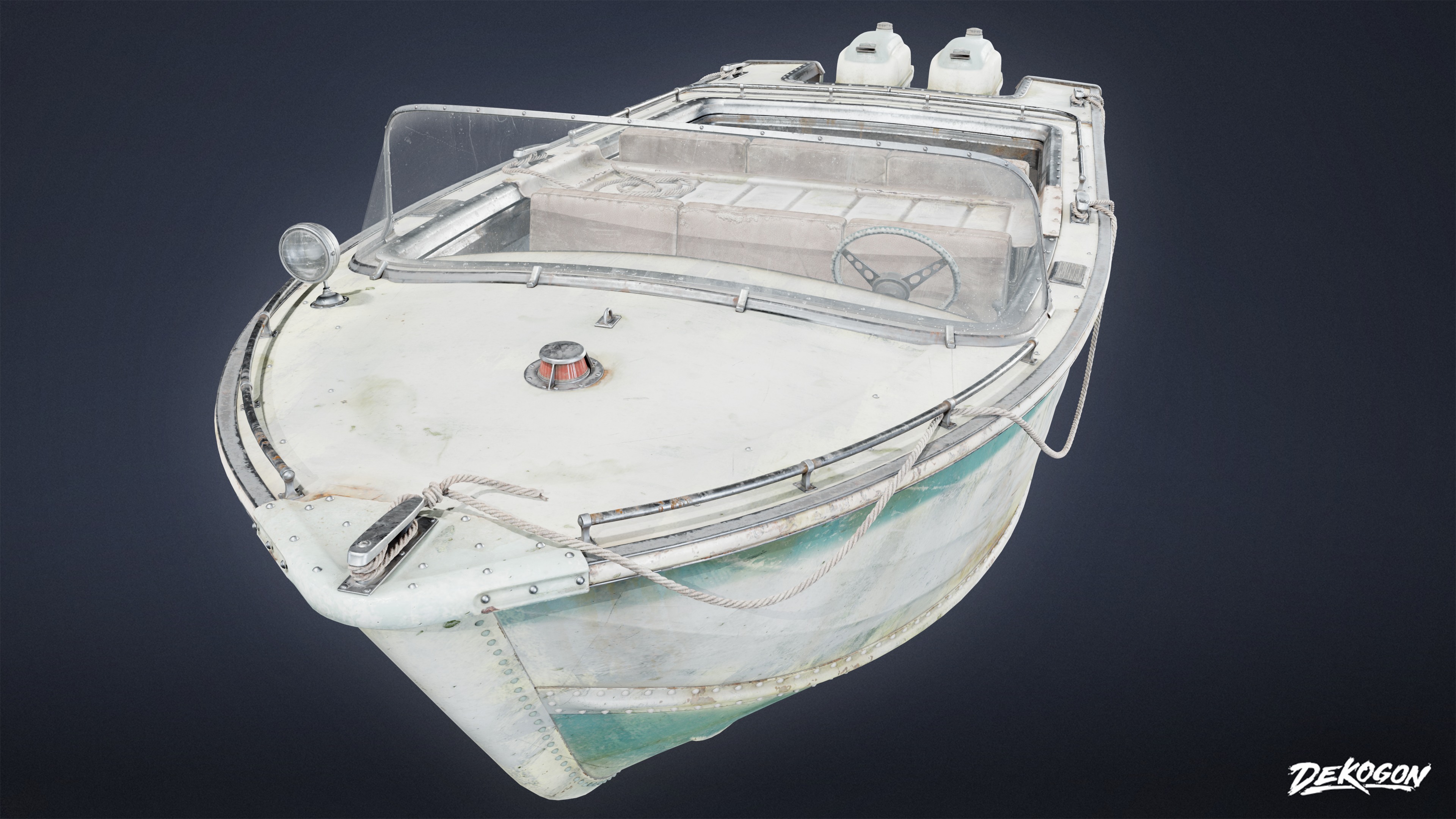 BOATYARD - Boat 25 - LOW POLY AND NANITE Low-poly 3D model_1