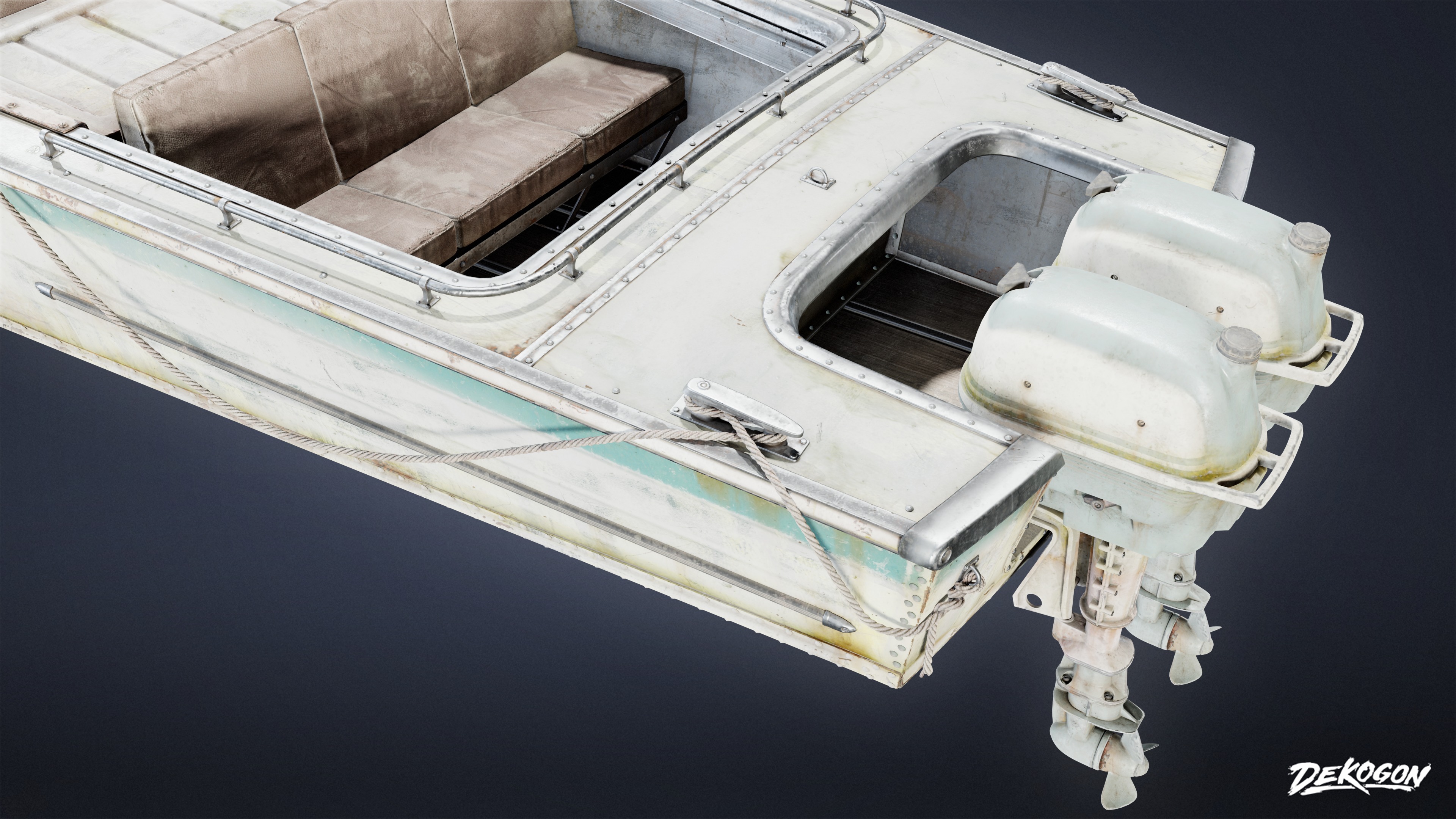 BOATYARD - Boat 25 - LOW POLY AND NANITE Low-poly 3D model_5