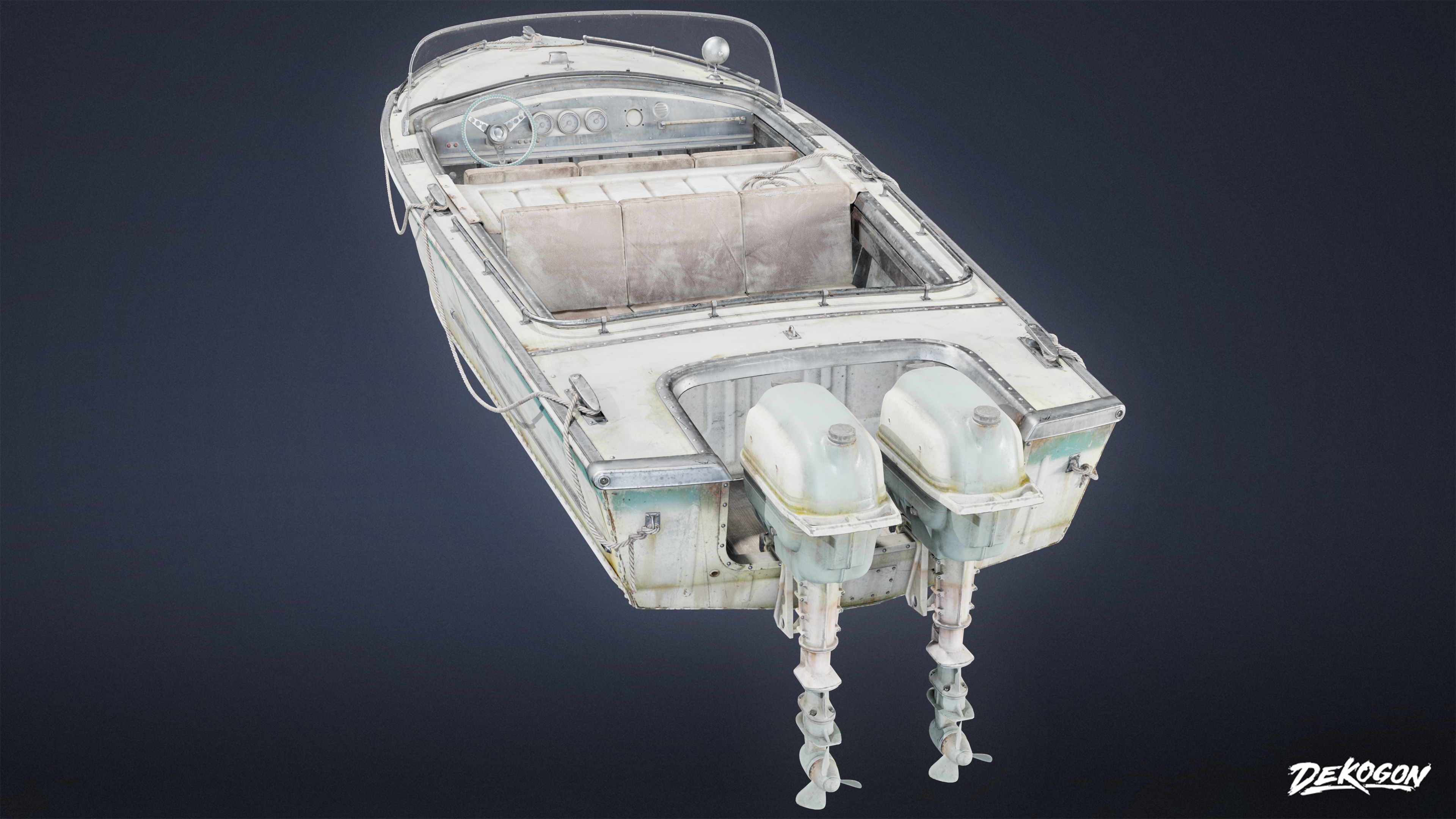 BOATYARD - Boat 25 - LOW POLY AND NANITE Low-poly 3D model_3