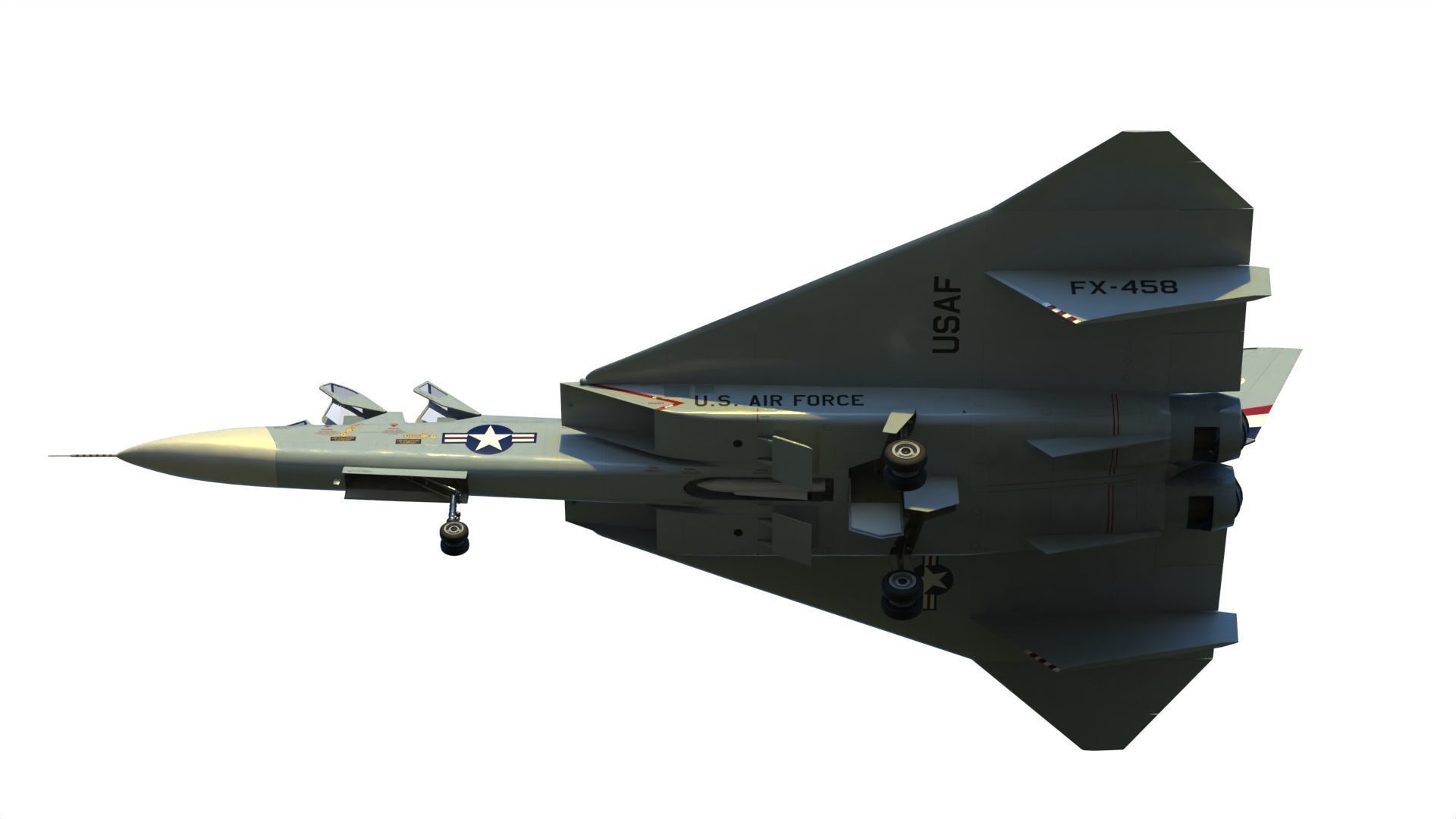 XF-108 Interceptor 3D model_5