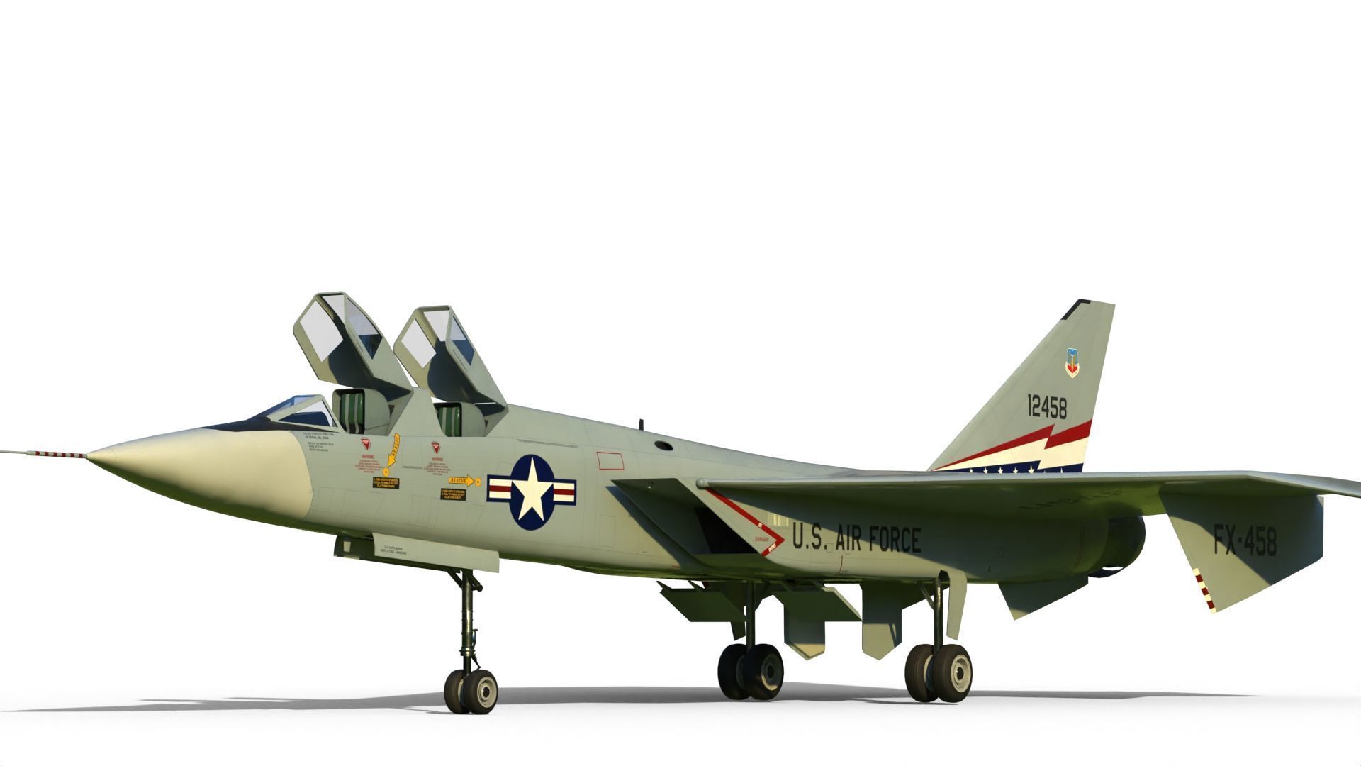 XF-108 Interceptor 3D model_4