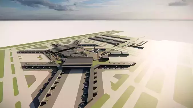 3D Airport-Airport 3D model