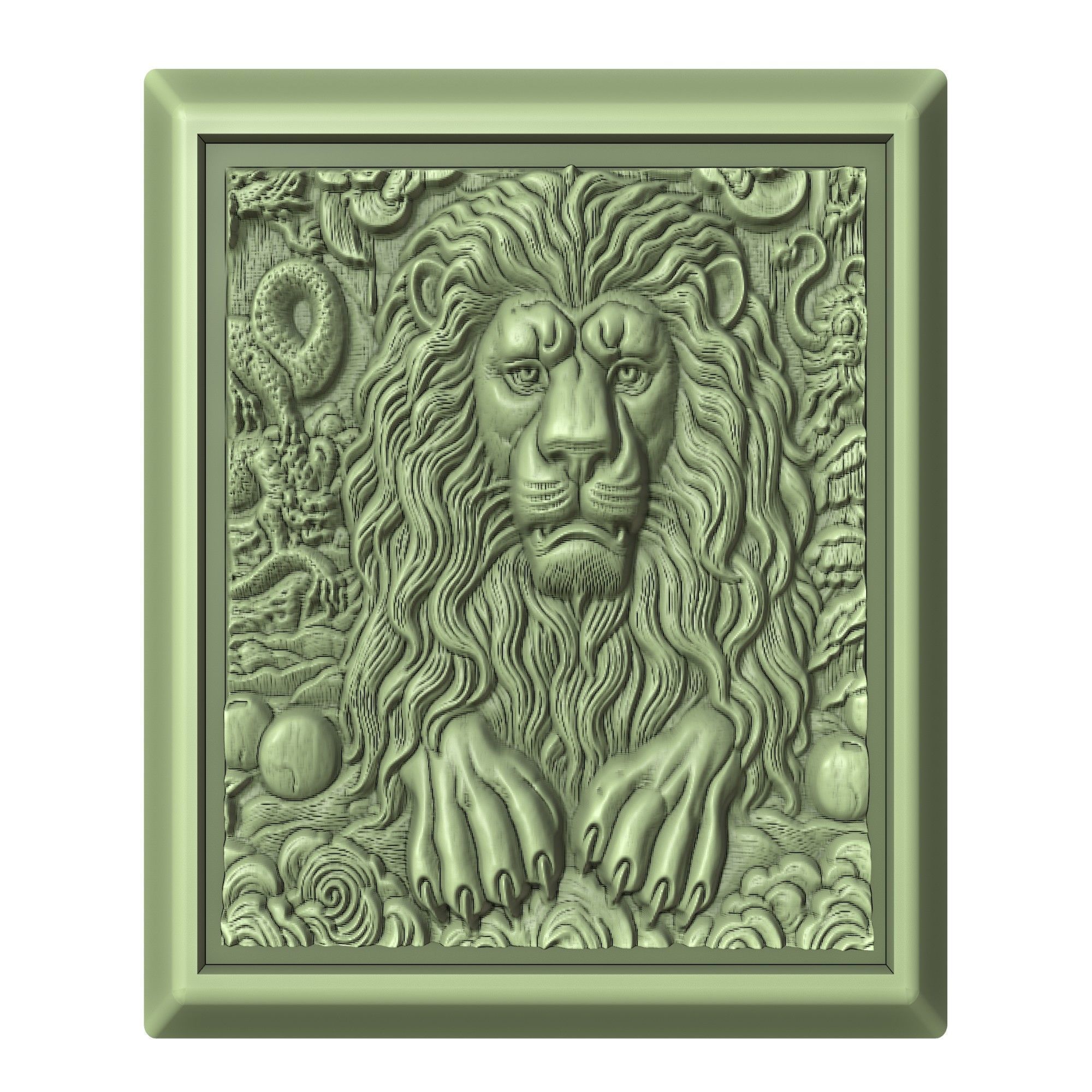 Lion Animal 3D print model_2