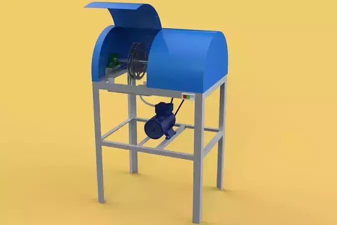 COCONUT SHELL PEELING REMOVAL MACHINE DEHUSKER TOOL EXTRACTOR 3D model