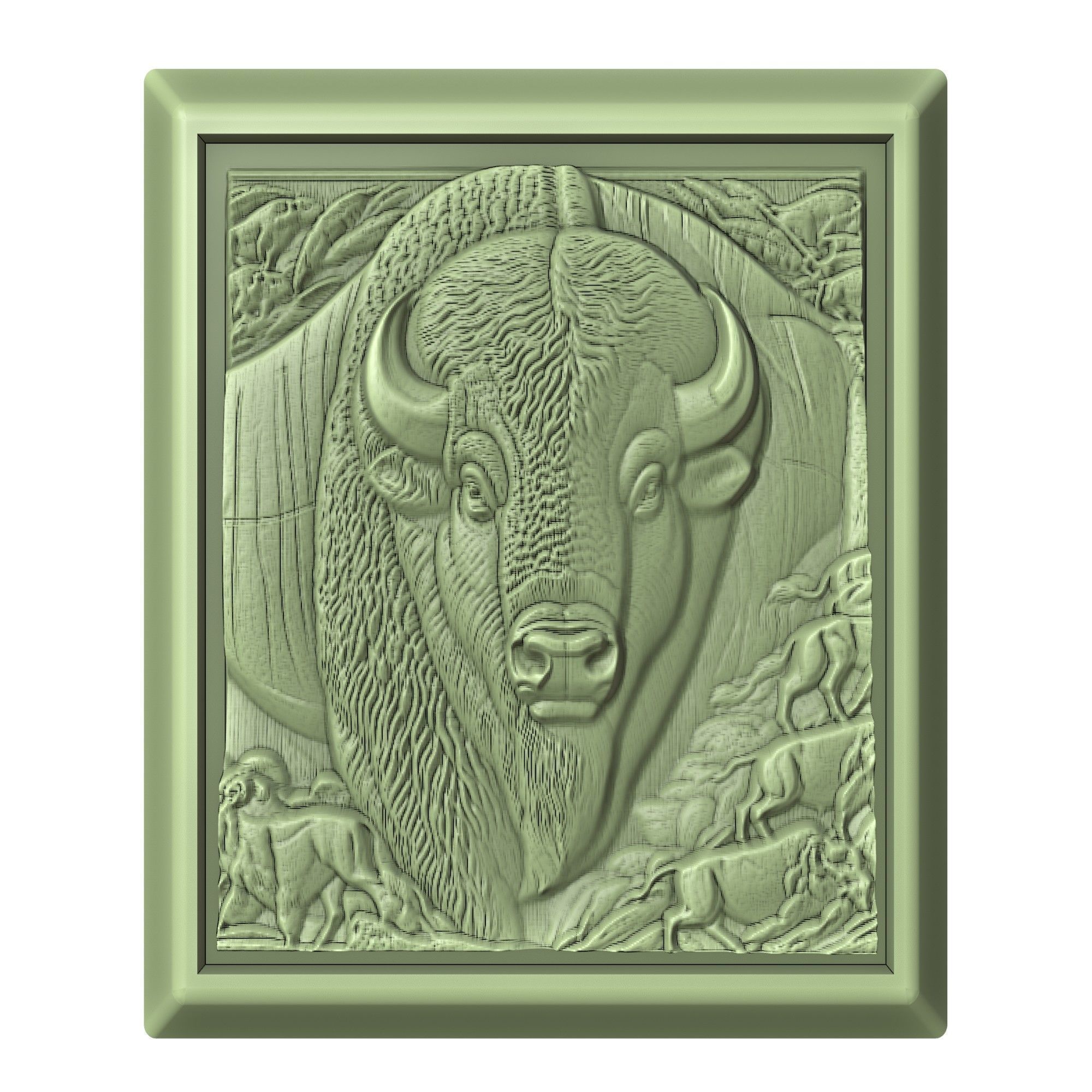 Bison Animal 3D print model_2