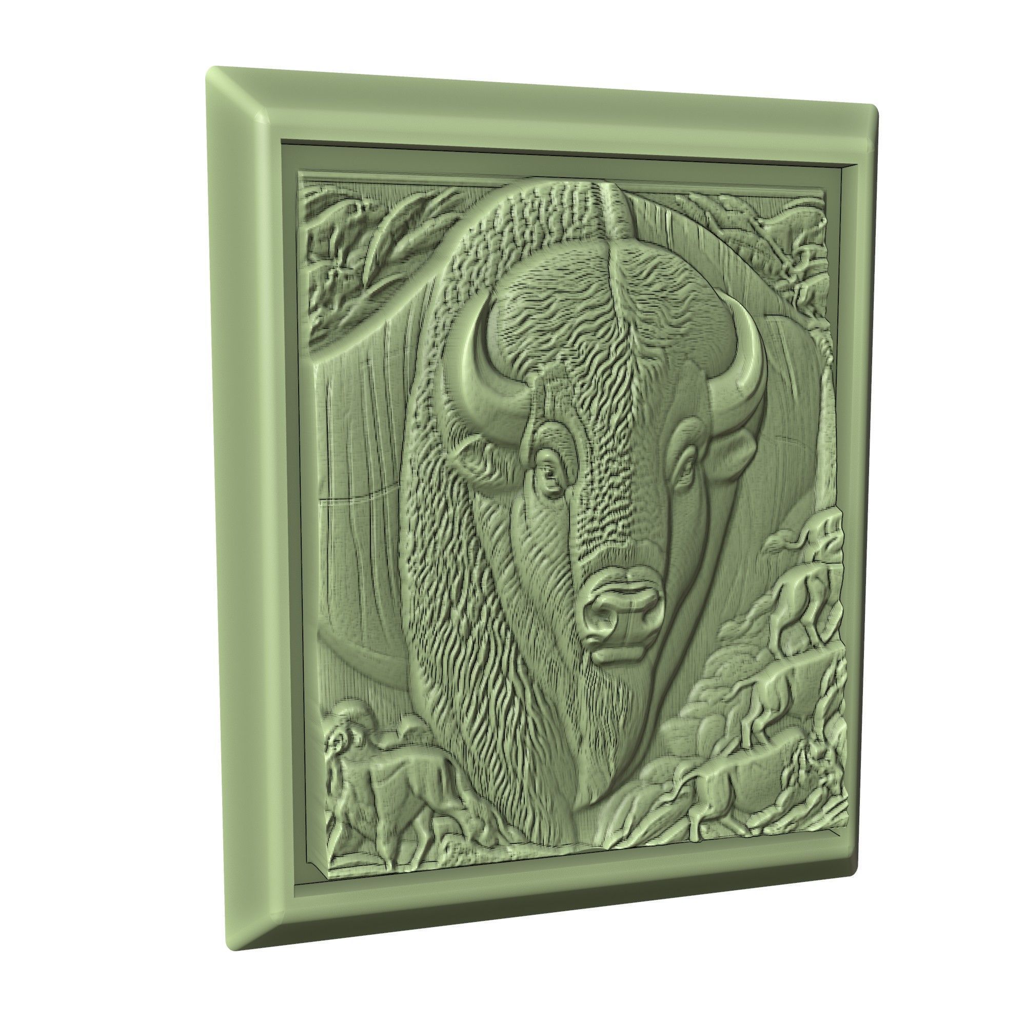 Bison Animal 3D print model_3