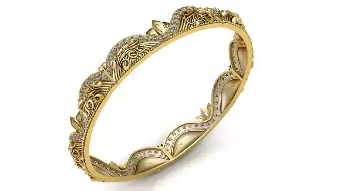 SIMPLE INDIAN STYLE RING 3D PRINTABLE MODEL 3D print model