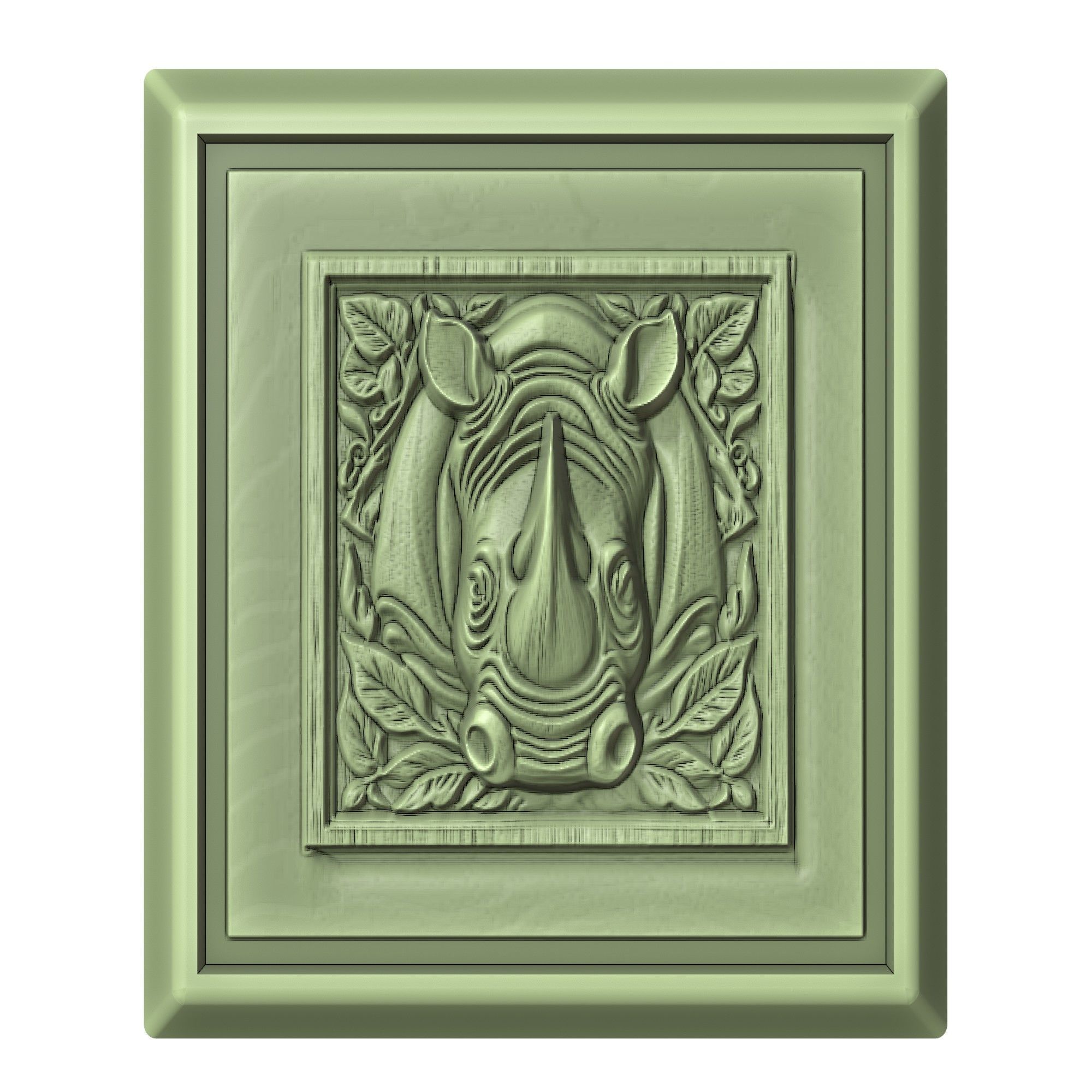 Rhinoceros Animal 3D print model_2