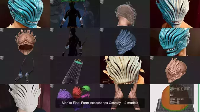 Mahito Final Form Accessories Cosplay 