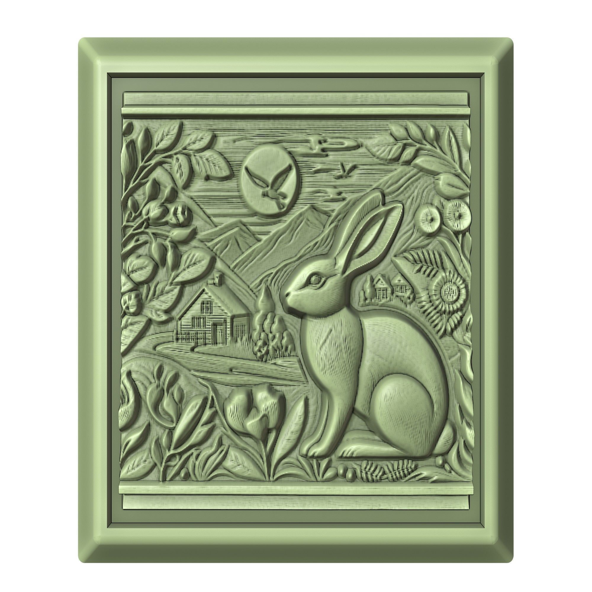 Rabbit Animal 3D print model_2