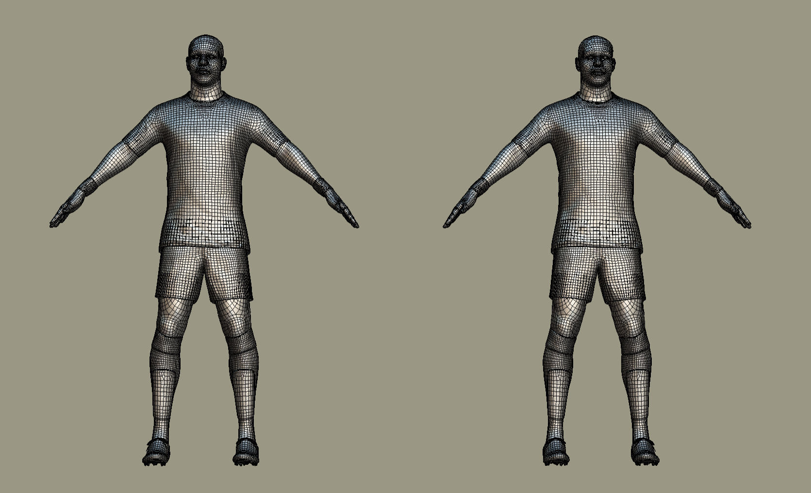 T-Pose Rigged Adriano Leite Inter Milan 2006 3D model_5