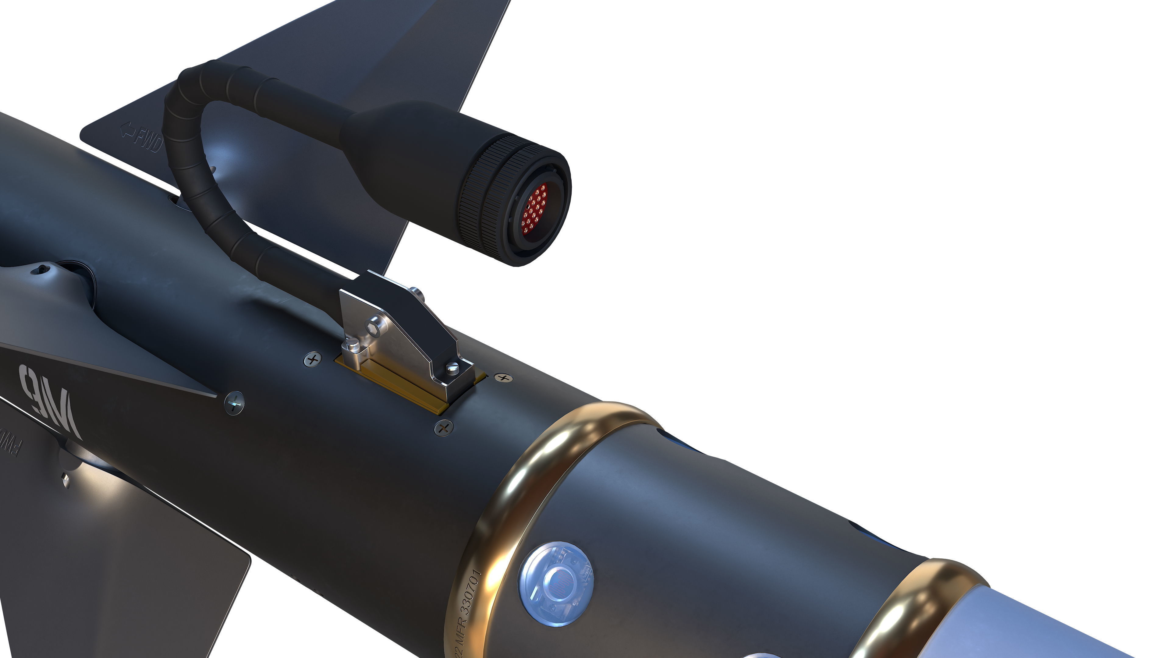 AIM-9M Sidewinder 3D model_15