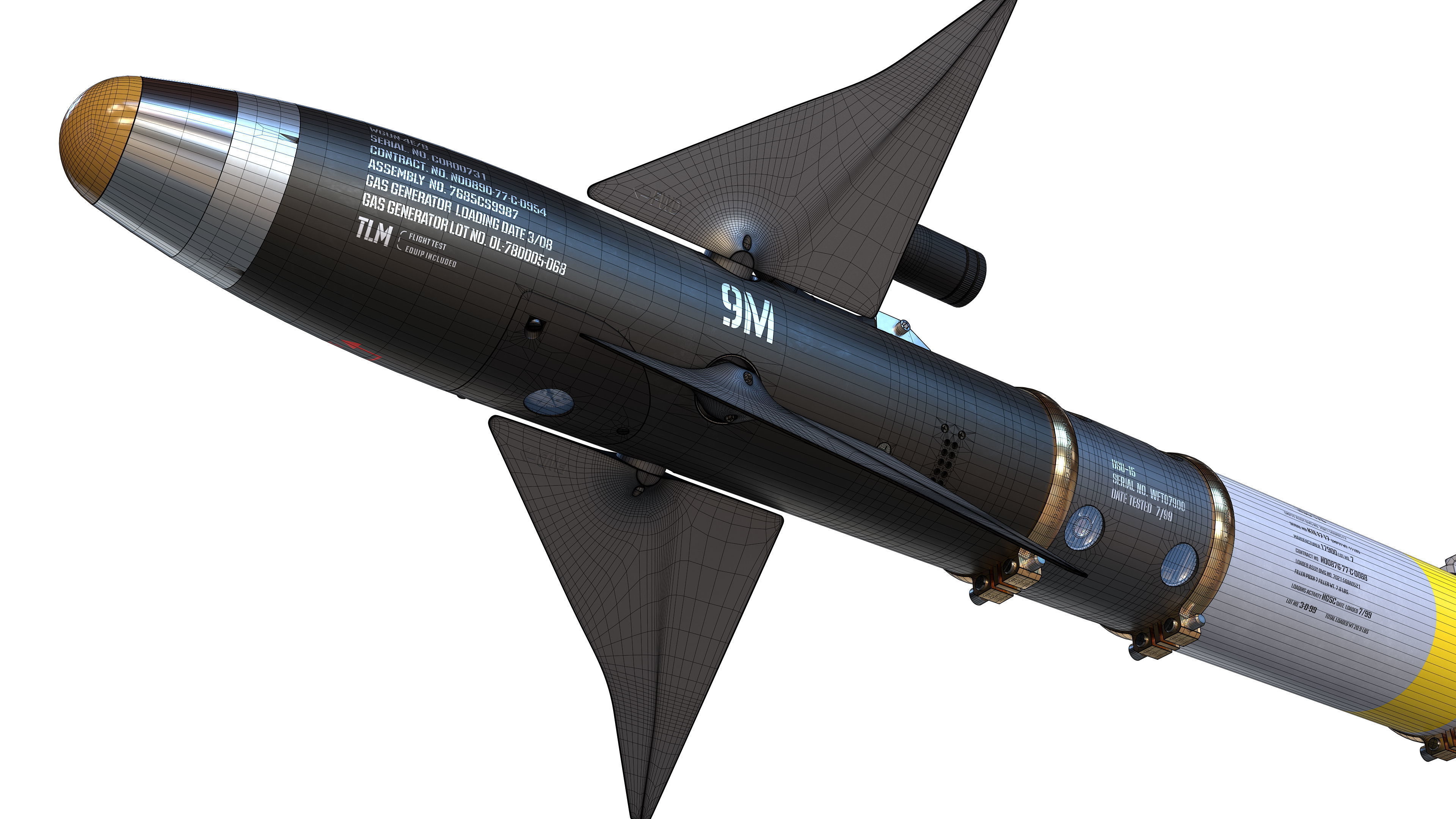 AIM-9M Sidewinder 3D model_21