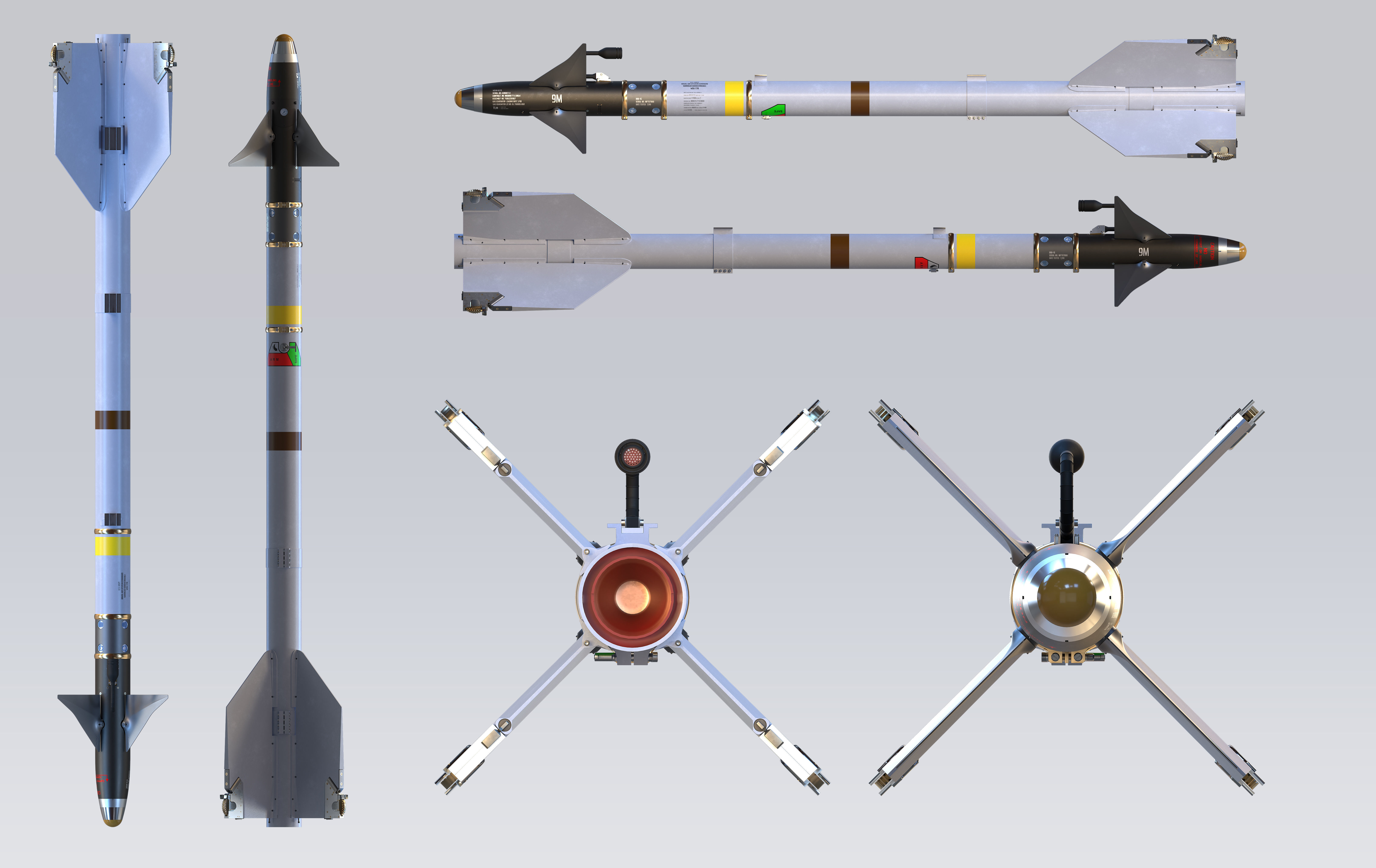 AIM-9M Sidewinder 3D model_3