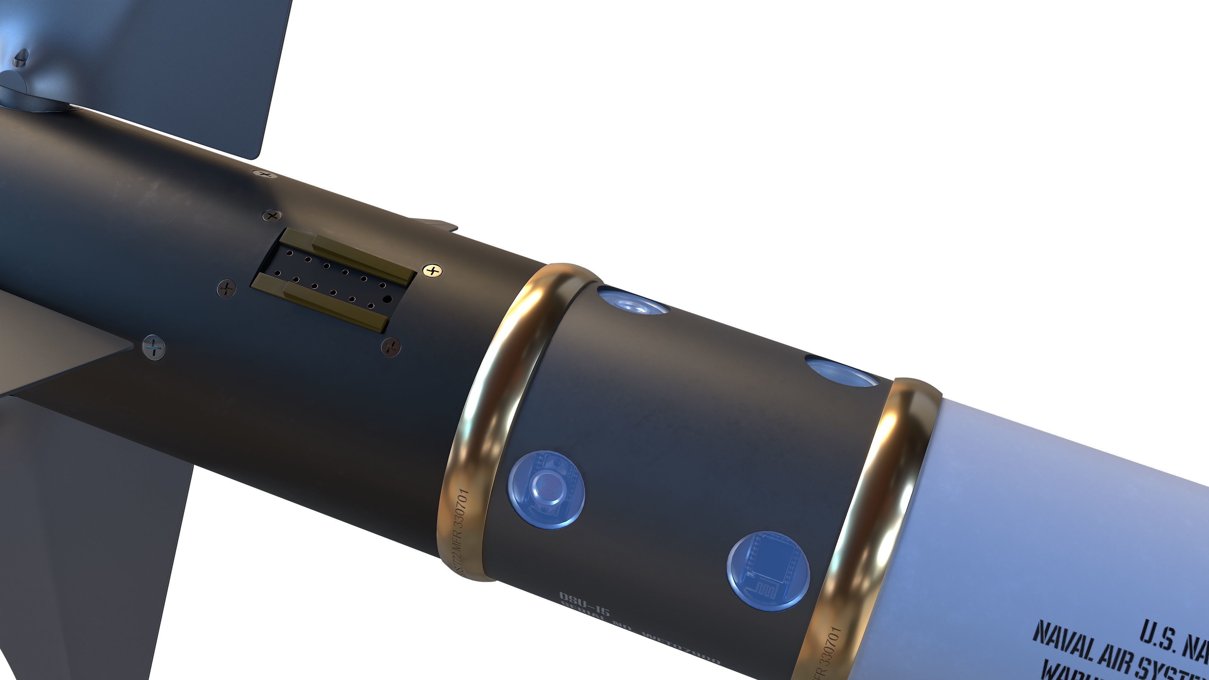 AIM-9M Sidewinder 3D model_16
