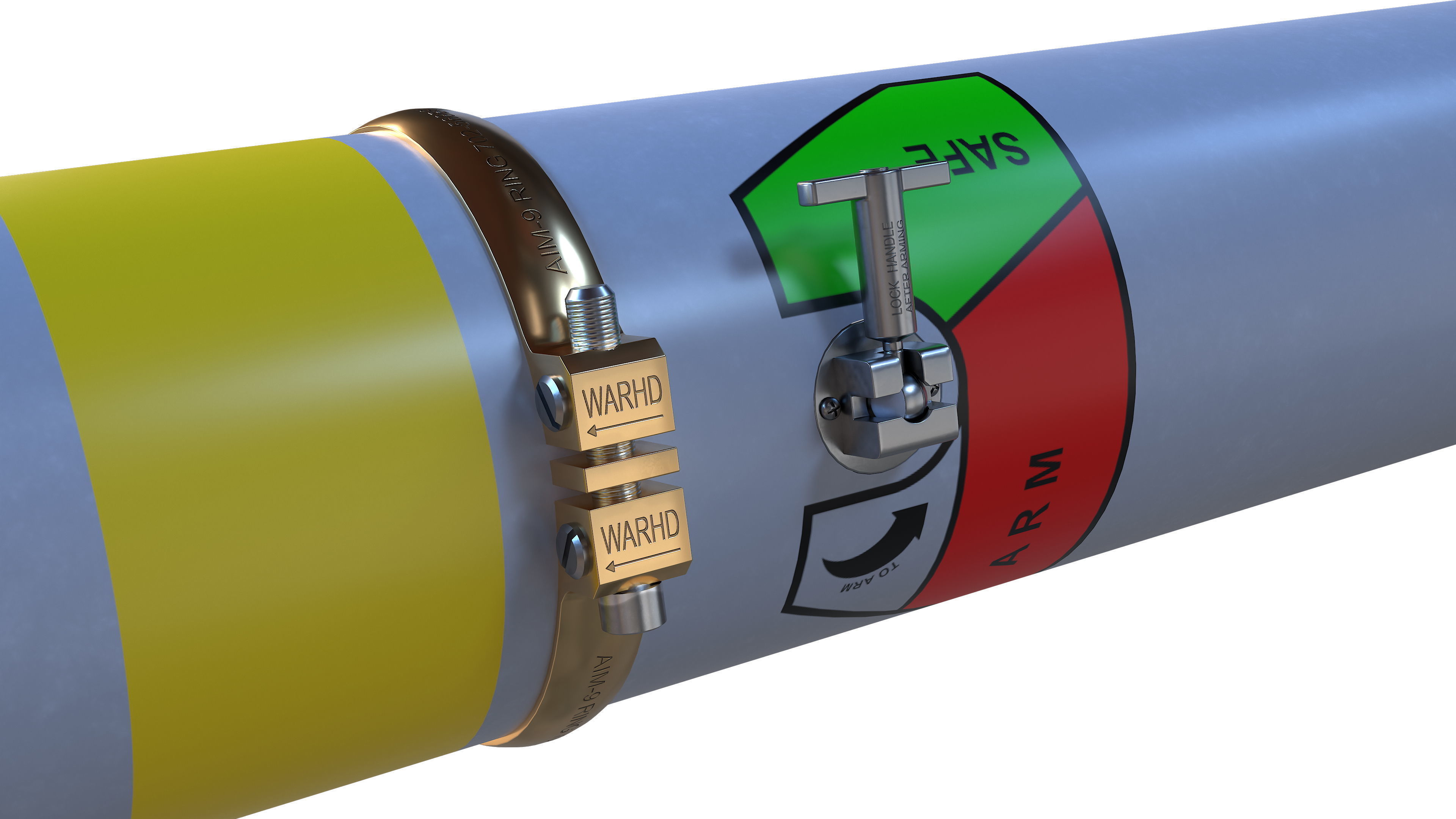 AIM-9M Sidewinder 3D model_13