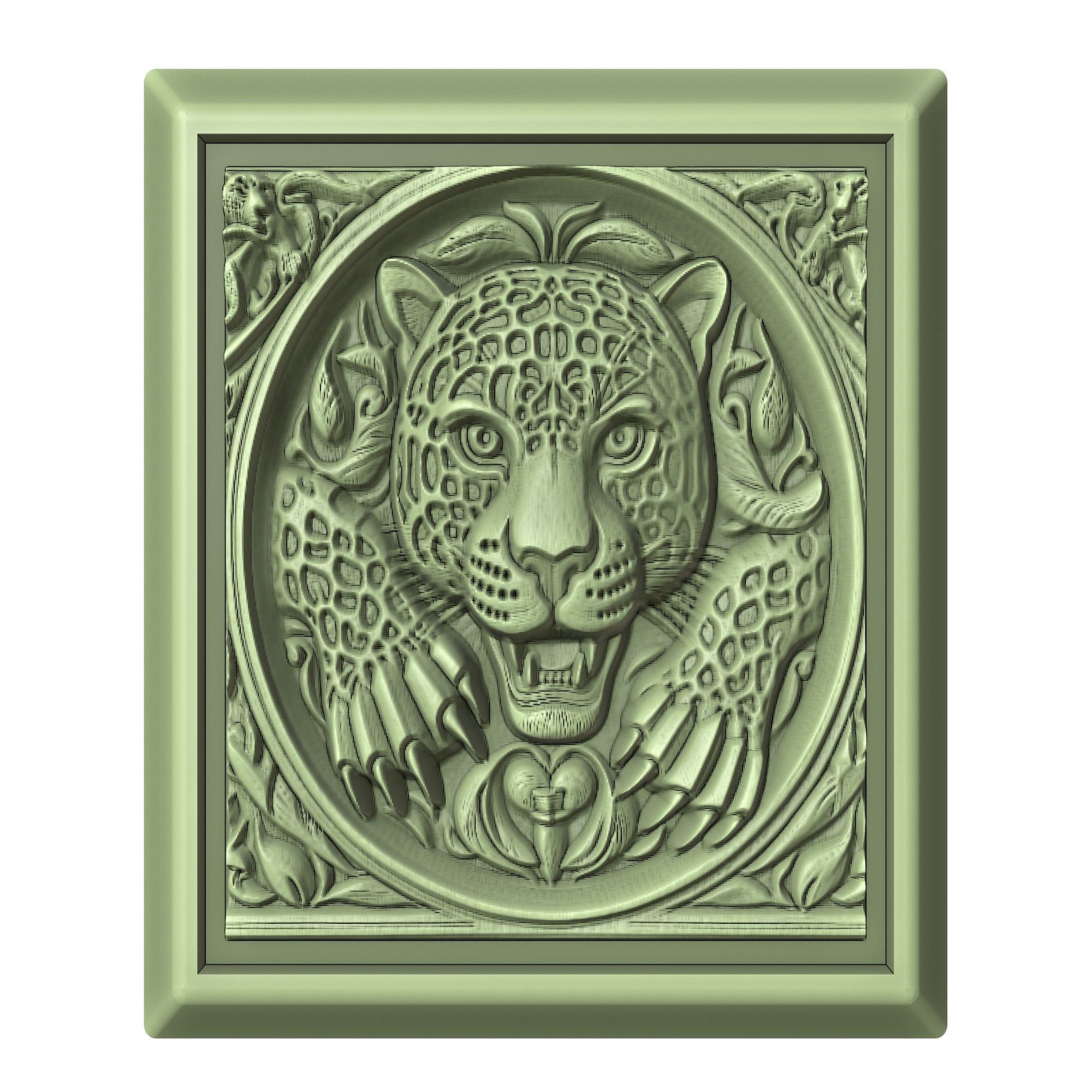 Jaguar Animal 3D print model_2