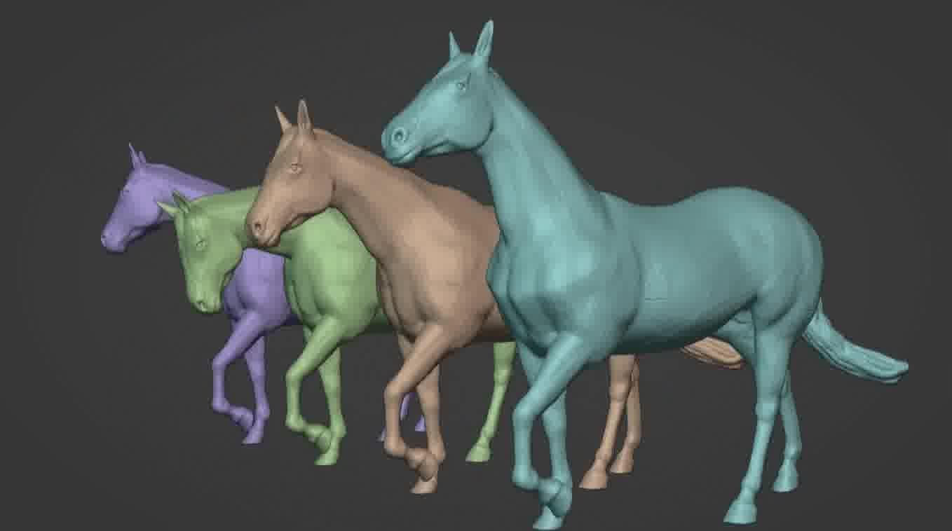 Horse 3d model 3D model_52