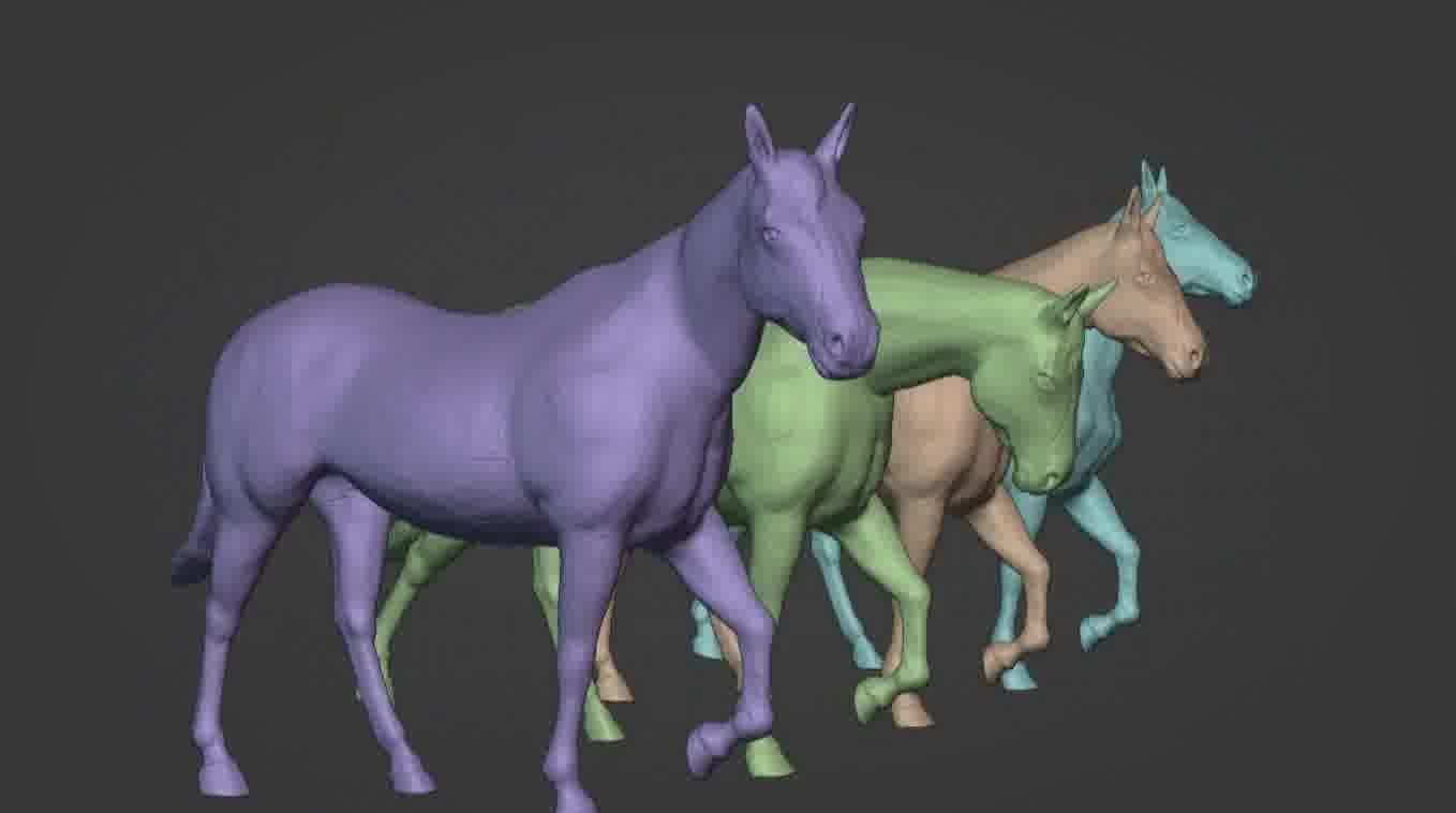 Horse 3d model 3D model_43