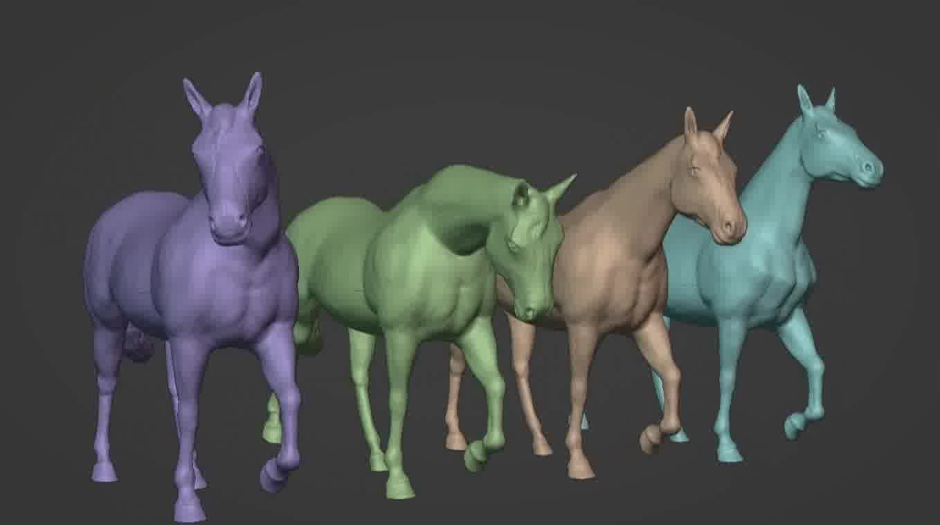 Horse 3d model 3D model_1