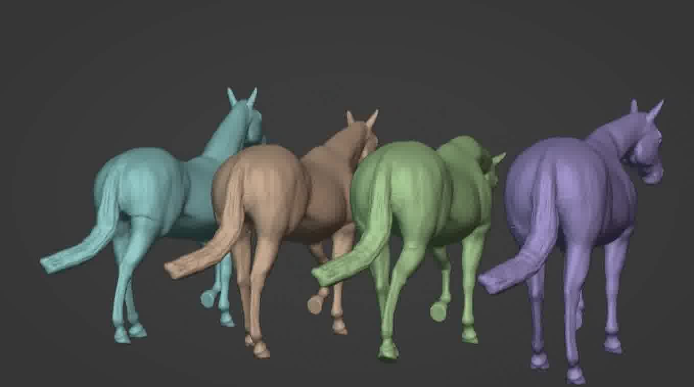 Horse 3d model 3D model_77