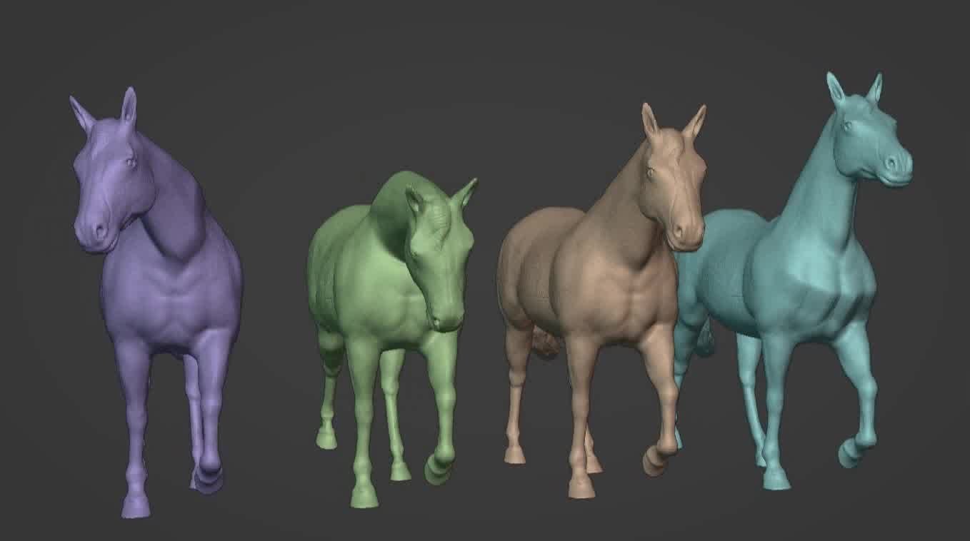 Horse 3d model 3D model_7