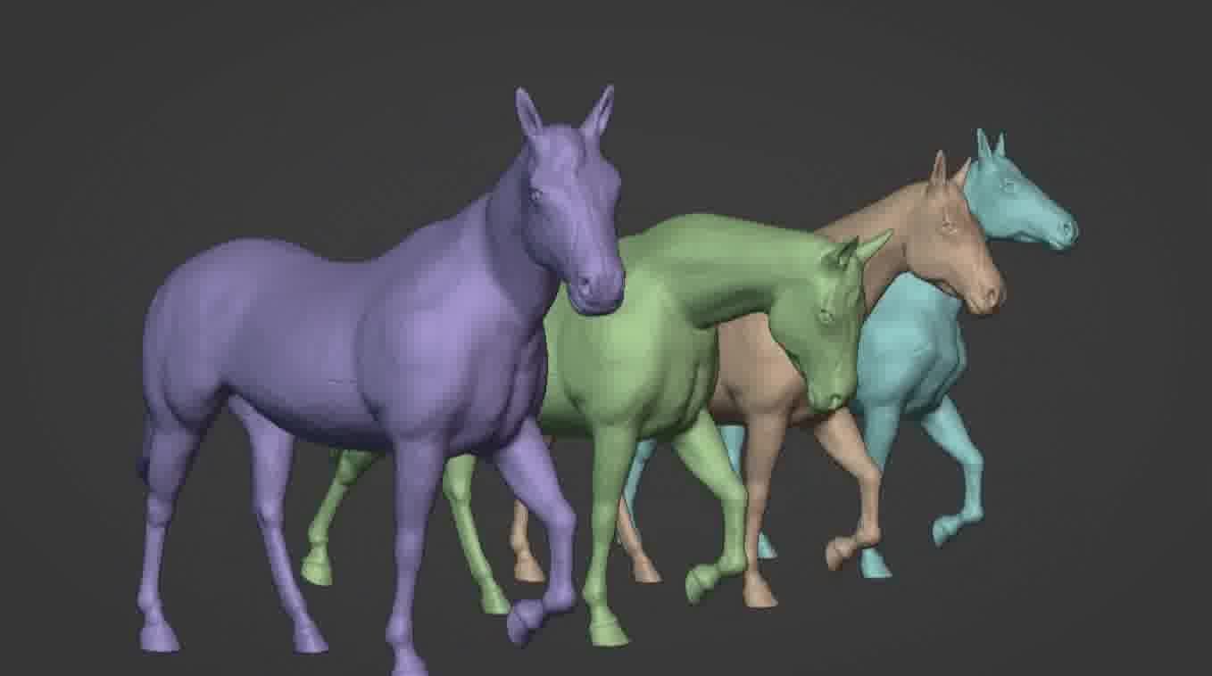 Horse 3d model 3D model_26
