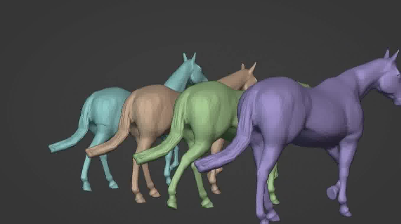 Horse 3d model 3D model_36