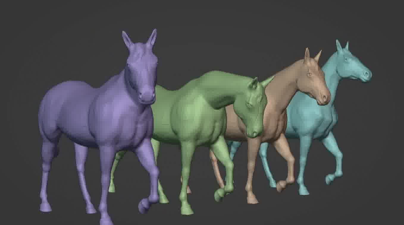 Horse 3d model 3D model_9