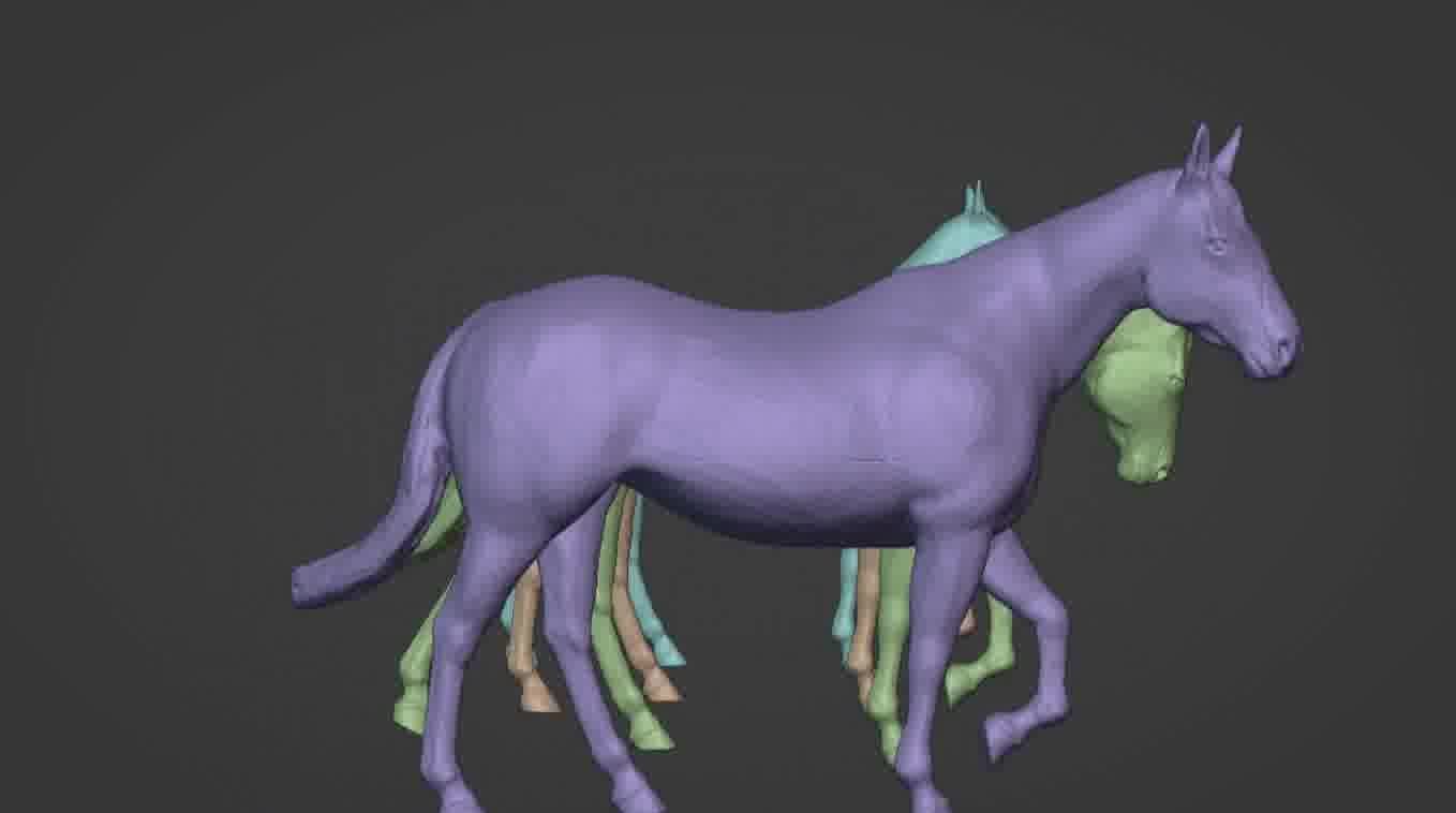 Horse 3d model 3D model_78