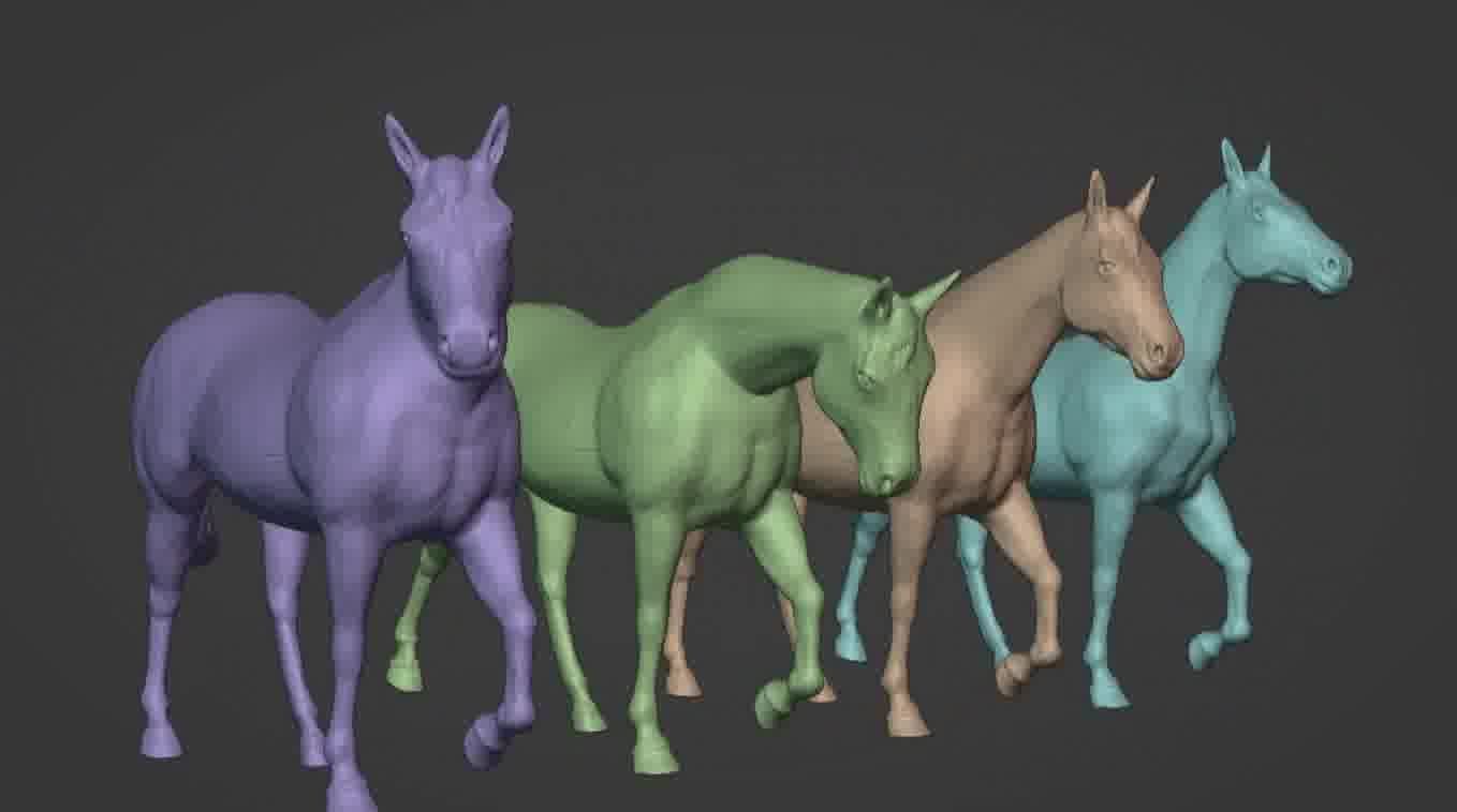 Horse 3d model 3D model_71