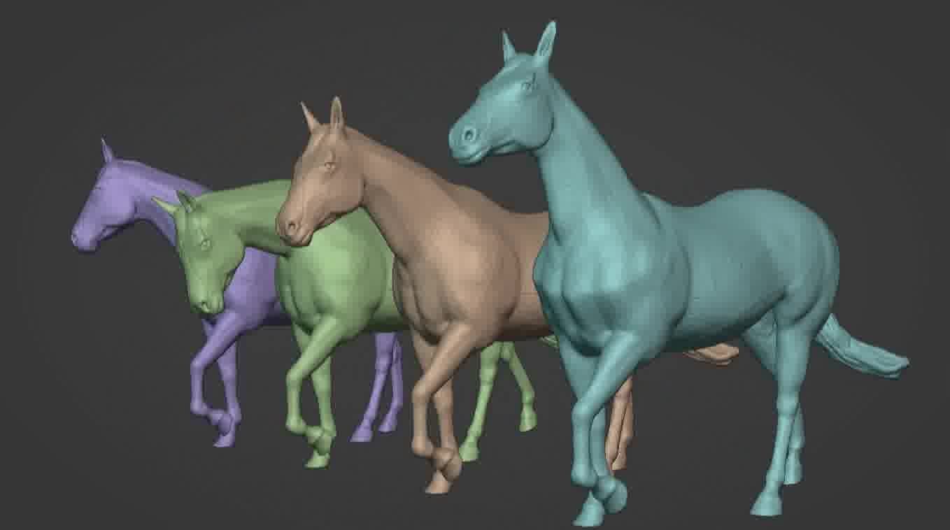 Horse 3d model 3D model_75