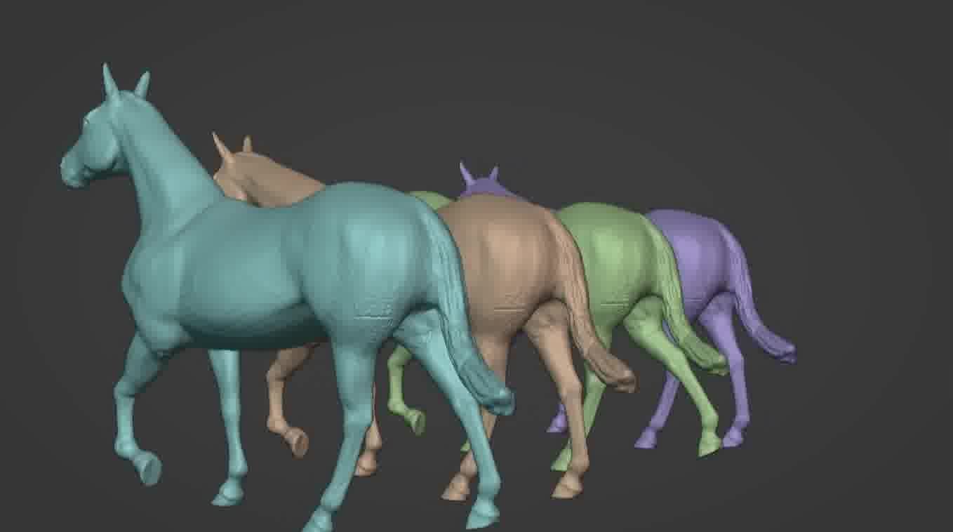 Horse 3d model 3D model_50