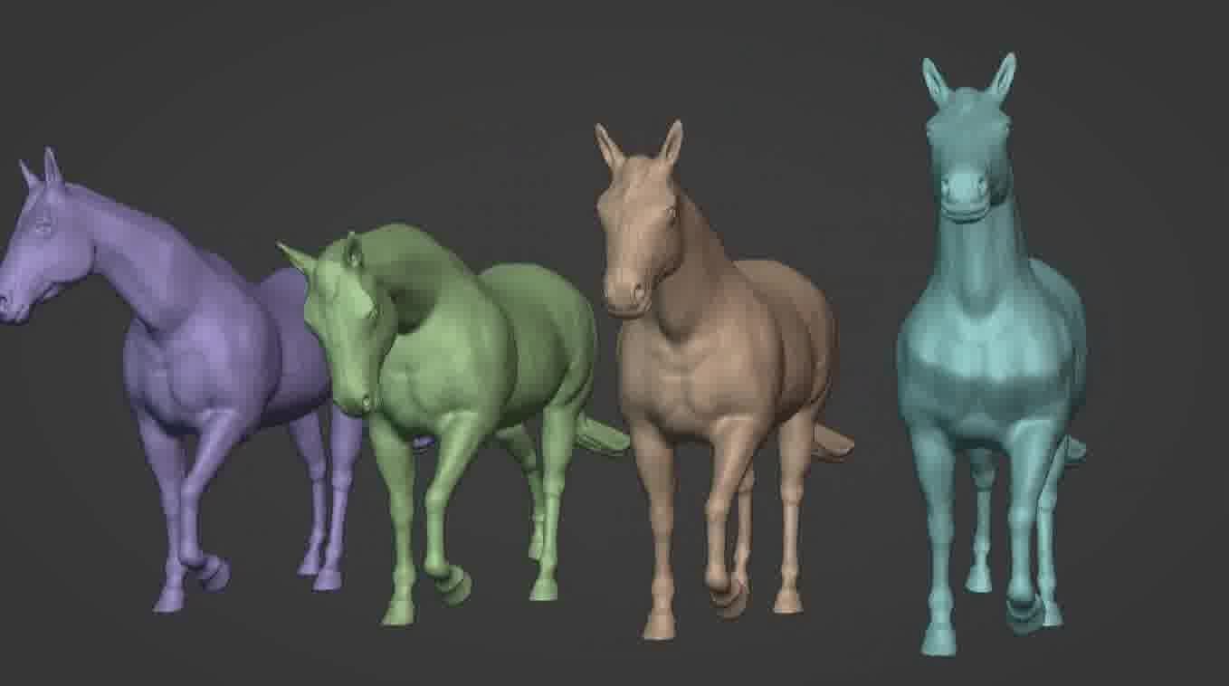 Horse 3d model 3D model_54