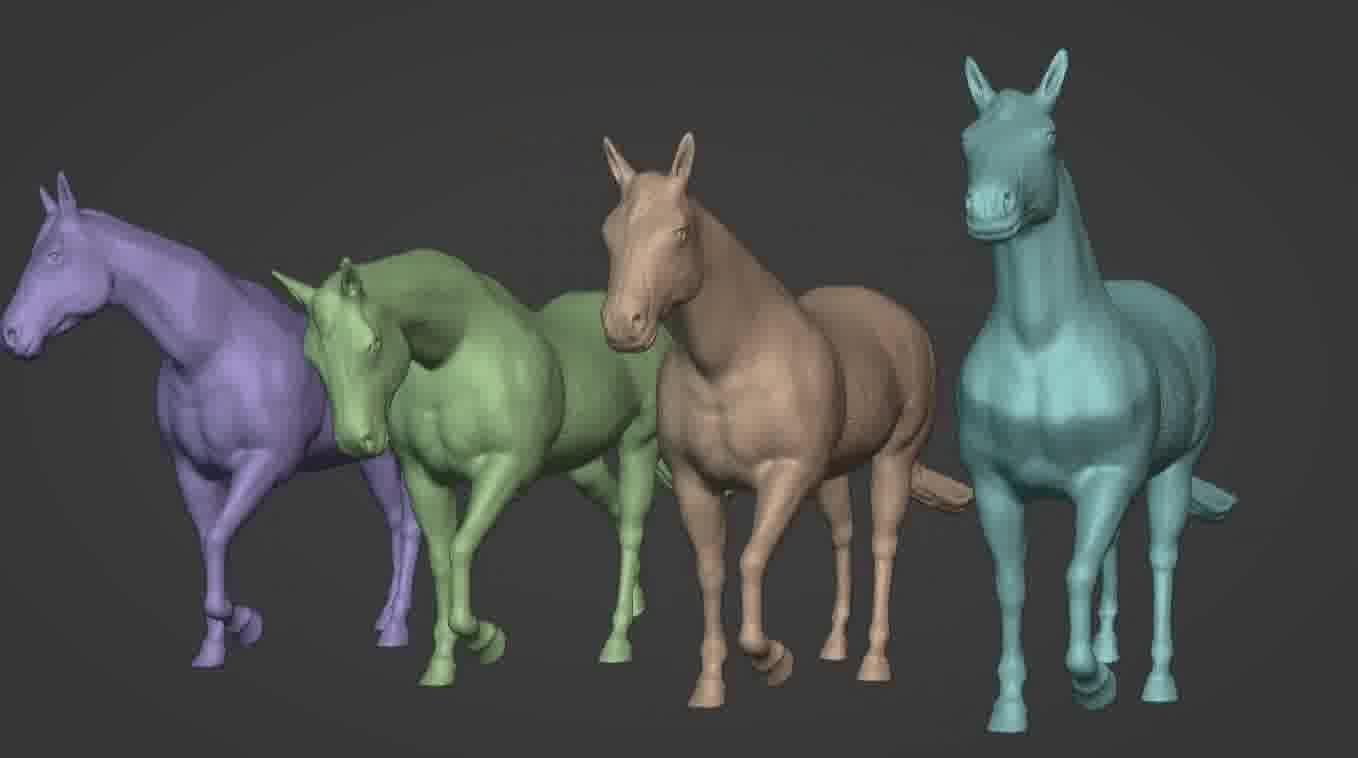 Horse 3d model 3D model_73