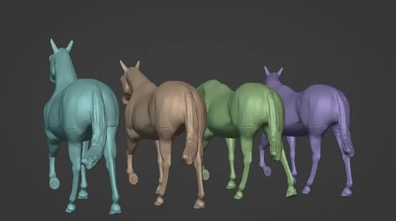 Horse 3d model 3D model_29