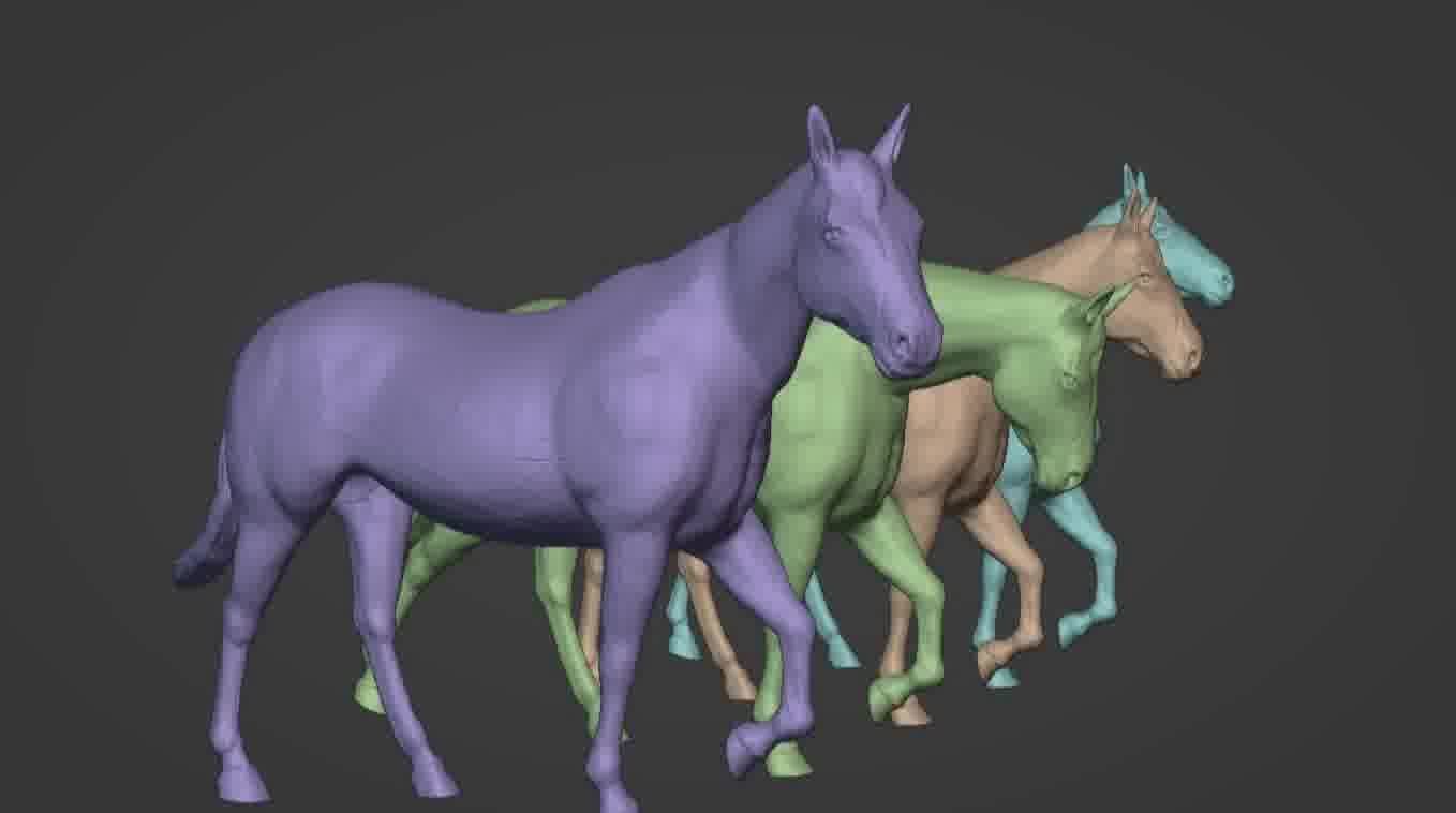 Horse 3d model 3D model_4