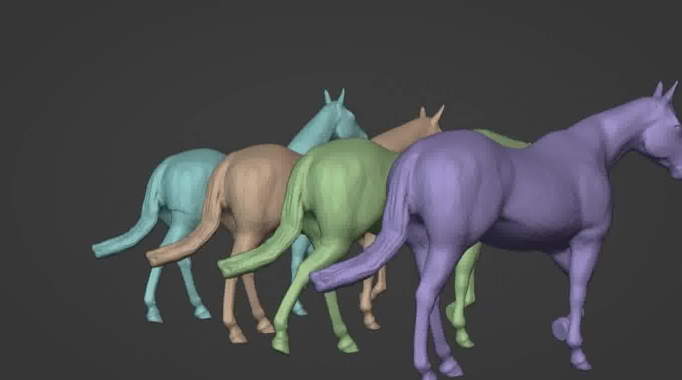 Horse 3d model 3D model_37