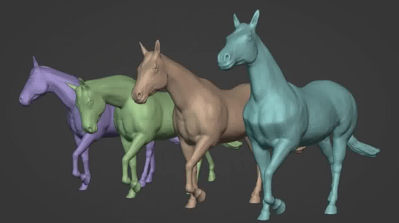 Horse 3d model 3D model_63