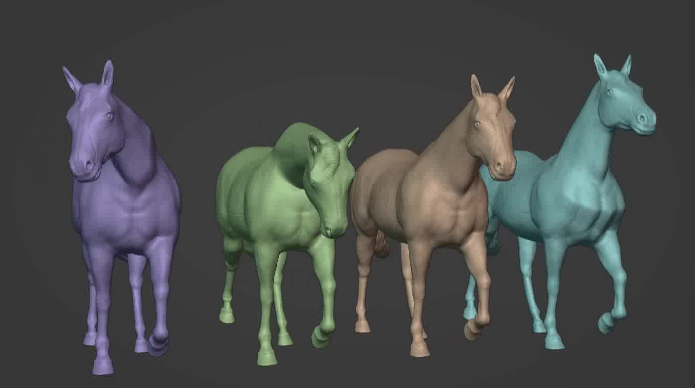 Horse 3d model 3D model_3