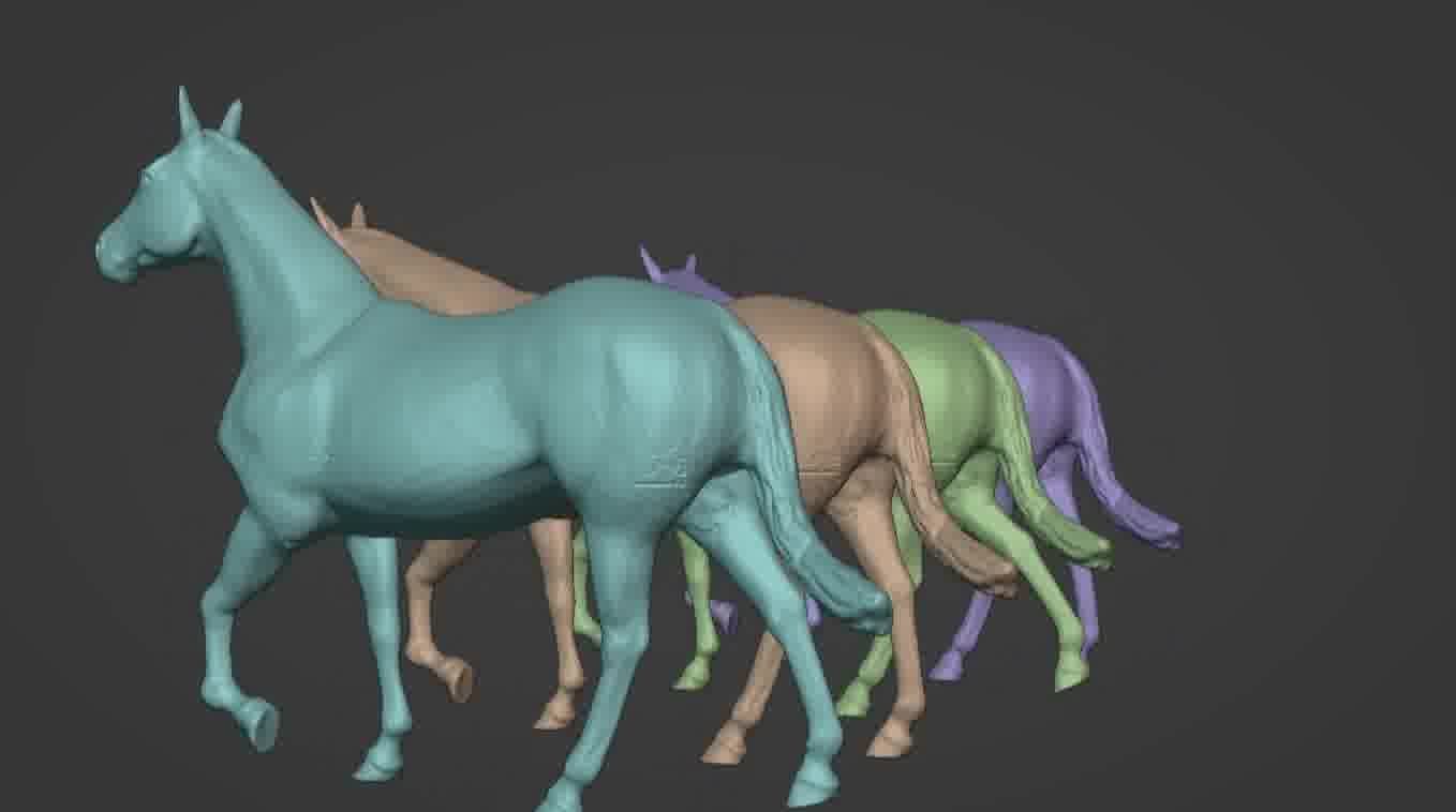 Horse 3d model 3D model_30