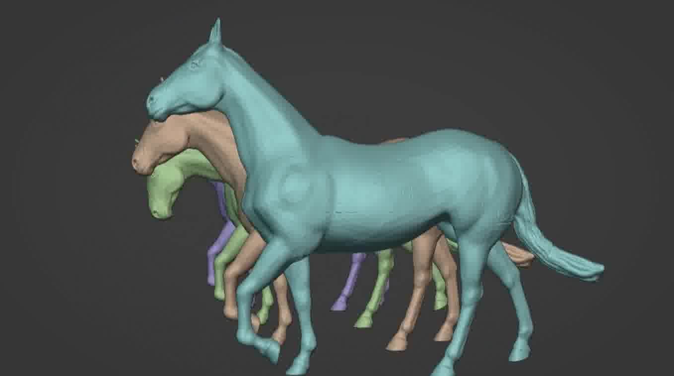Horse 3d model 3D model_47
